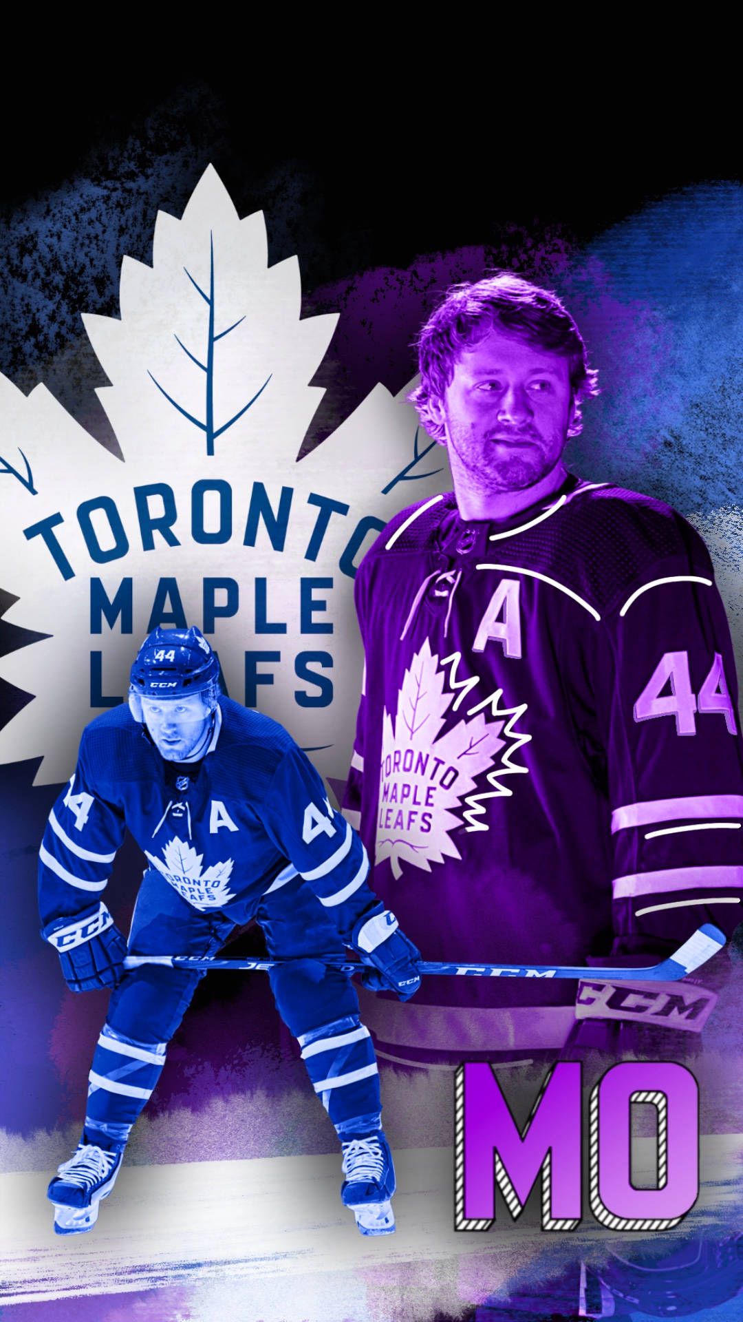 1080x1920 Download Morgan Rielly in Action with the Toronto Maple Leafs Wallpaper