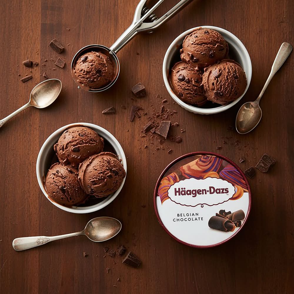 1000x1000 Colesäagen Dazs Ice Cream, Belgian Chocolate (457mL) In Under An Hour