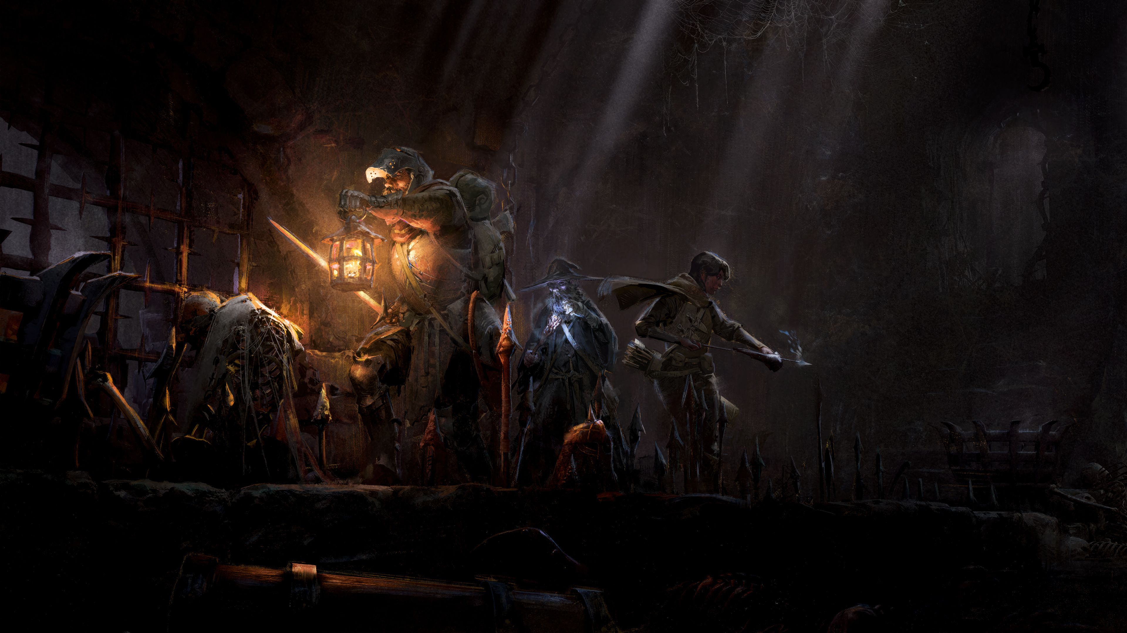 3840x2160 Dark and Darker Dungeon Traps Wallpaper 4K HD PC j