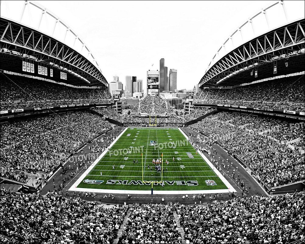 1002x802 LUMEN FIELD Spotlight Photo Picture SEATTLE SEAHAWKS 8x10 11x14 11x17 16x20 (S1)