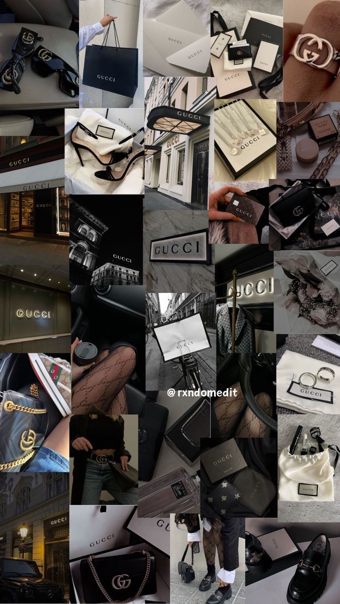 675x1200 Black Gucci Lifestyle Aesthetic Wallpaper