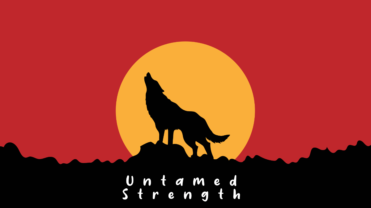1200x675 Free Wolf Desktop Wallpaper Template to Edit Online