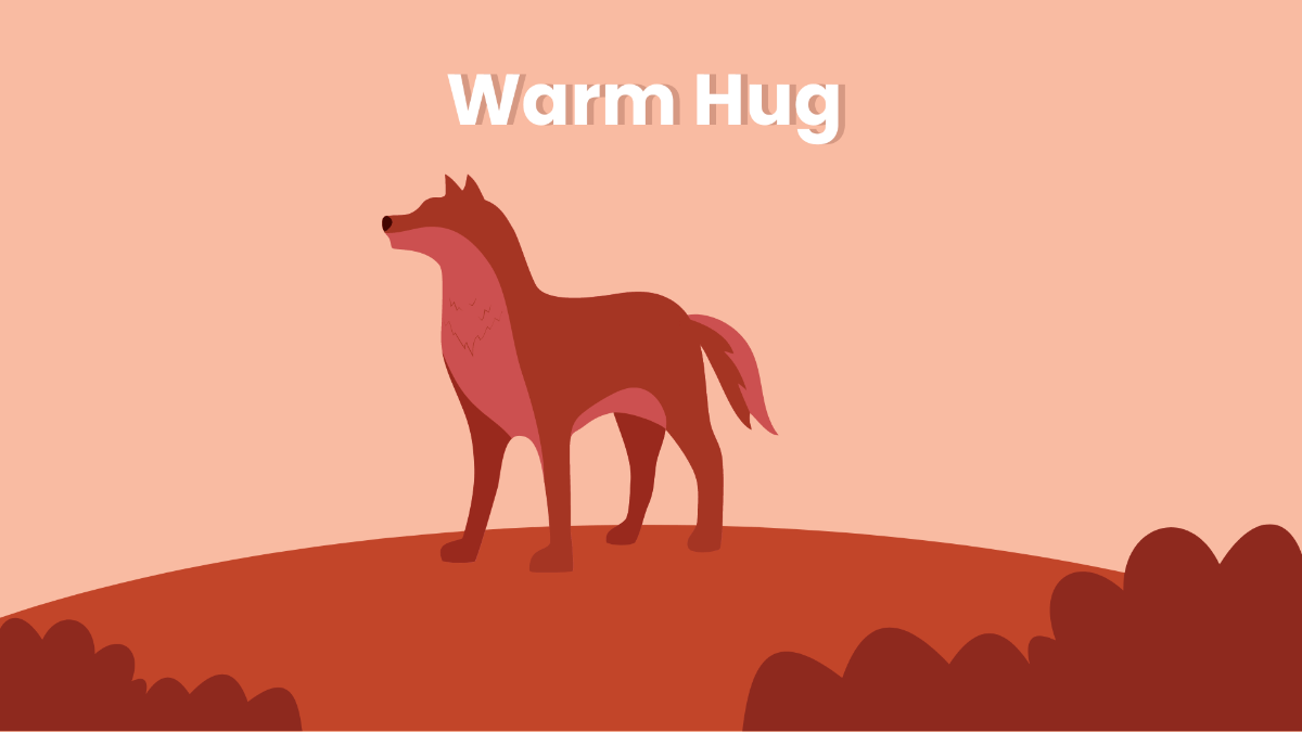 1200x675 Free Orange Wolf Wallpaper Template to Edit Online
