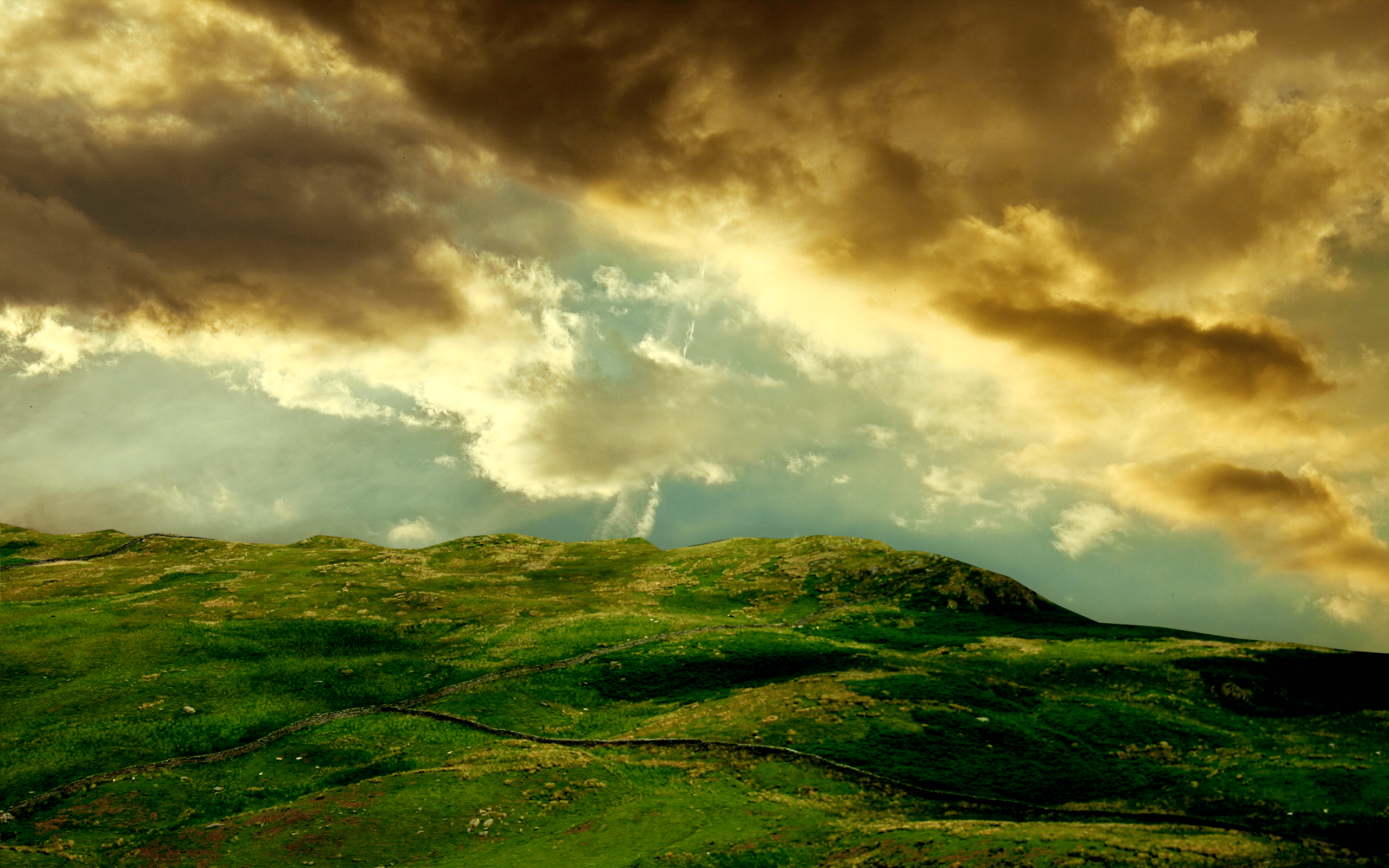 2560x1600 Nature Hills Wallpaper