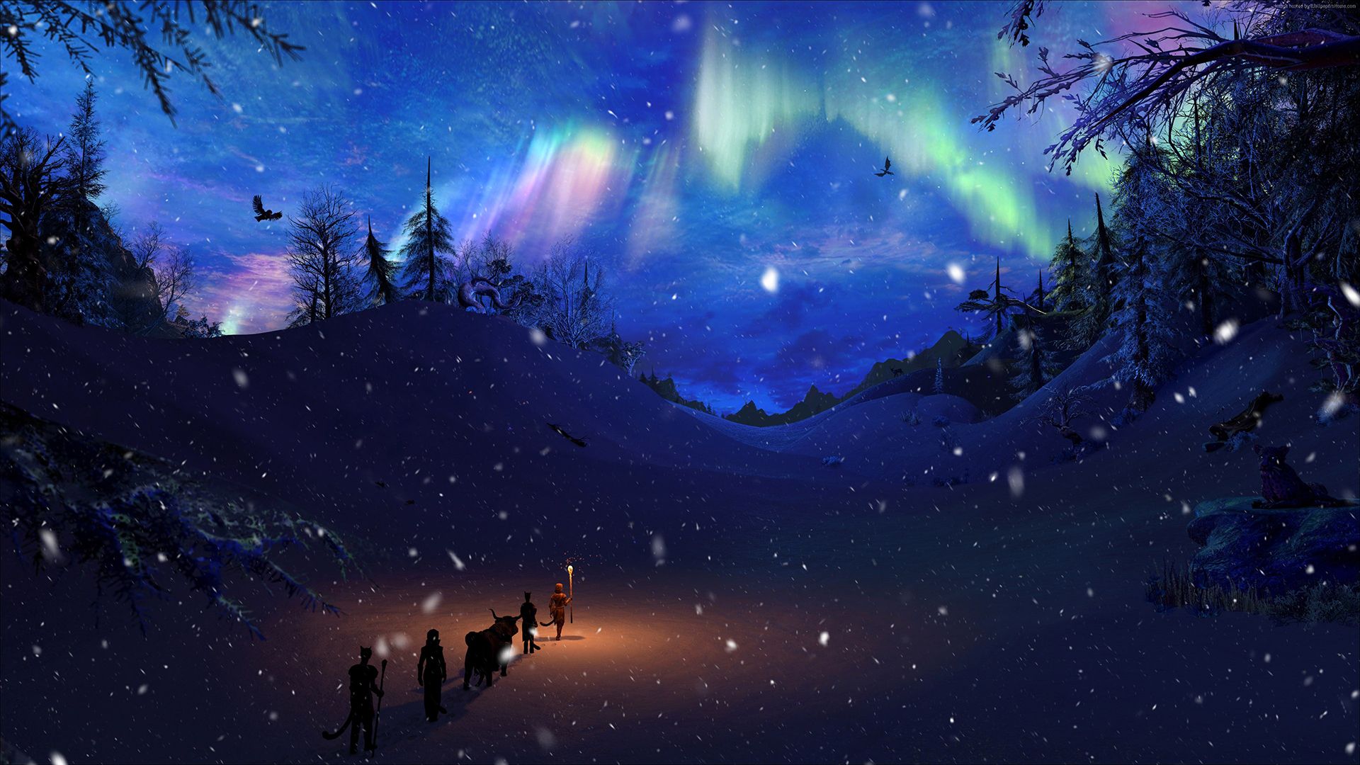 1920x1080 Skyrim Nights Wallpaper For Chromebook