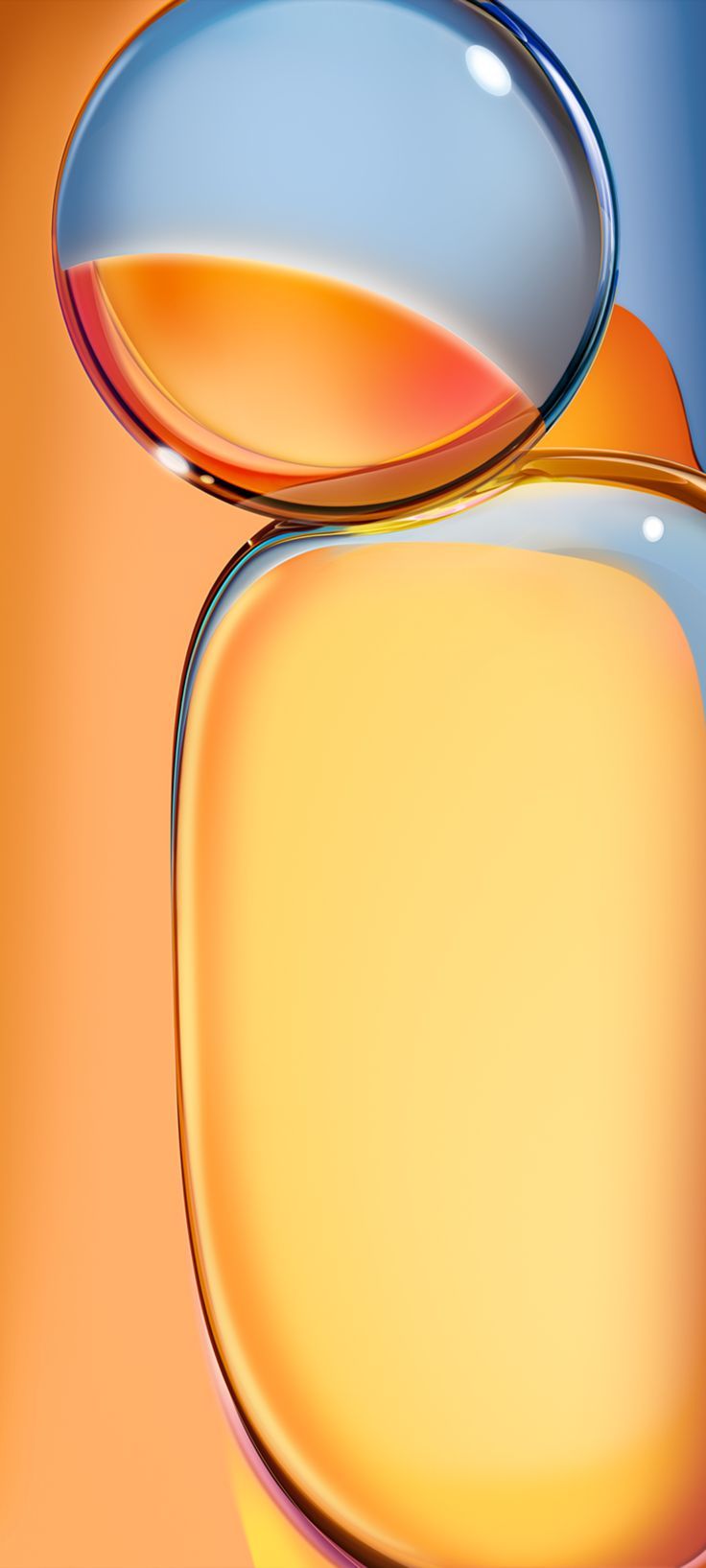 736x1635 Redmi 13C Stock Wallpaper. Хрустальный шар, Квиллинг 3D, Яркие обои