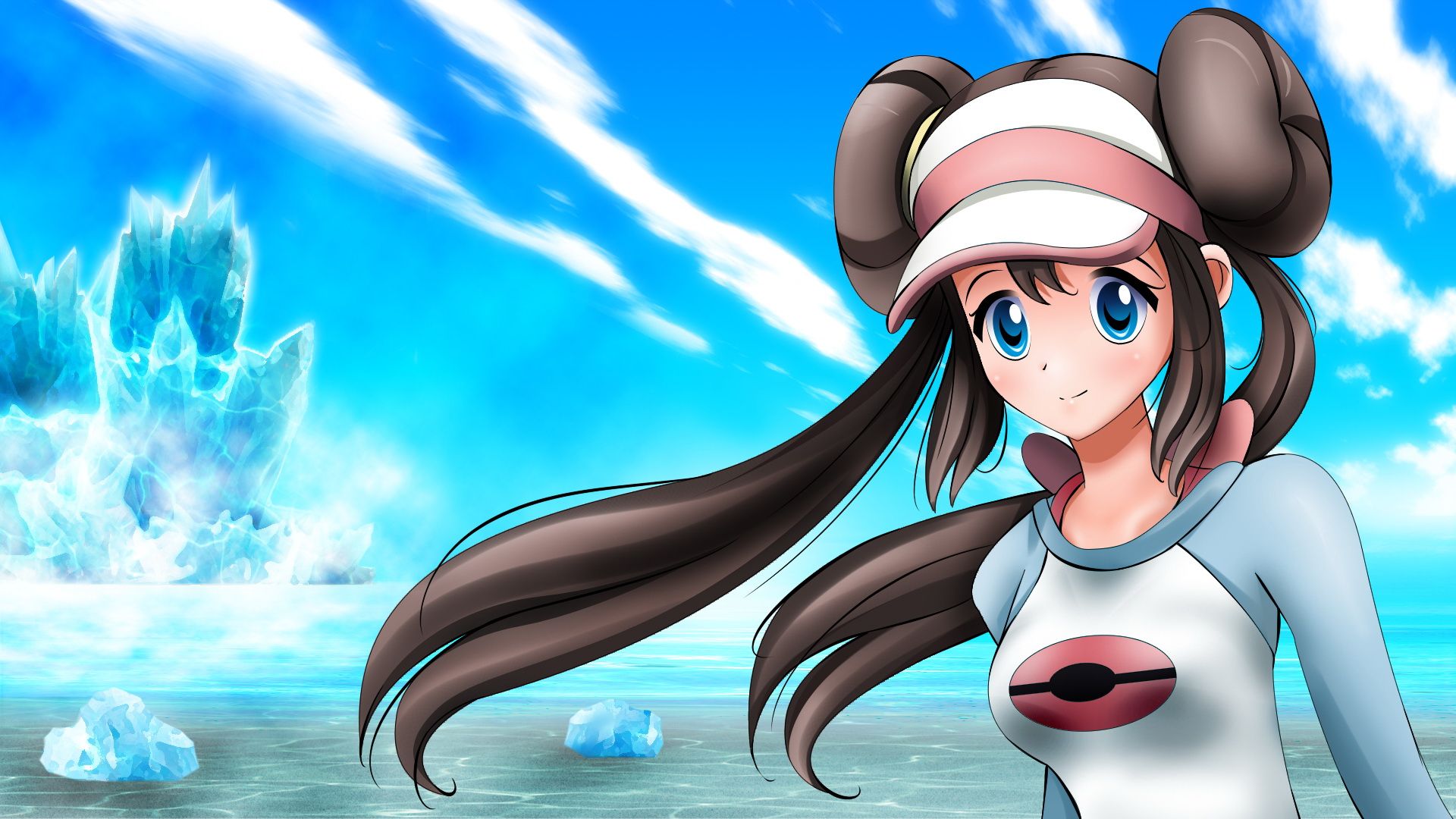 1920x1080 Rosa Pokémon Wallpaper
