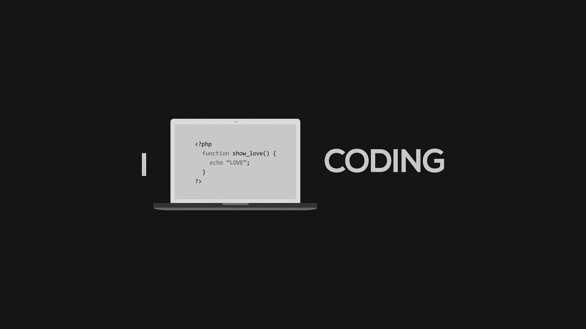 1920x1080 I Love Coding Laptop Full HD 1080P , HD 4k Wallpaper, Image, Background, Photos and Picture