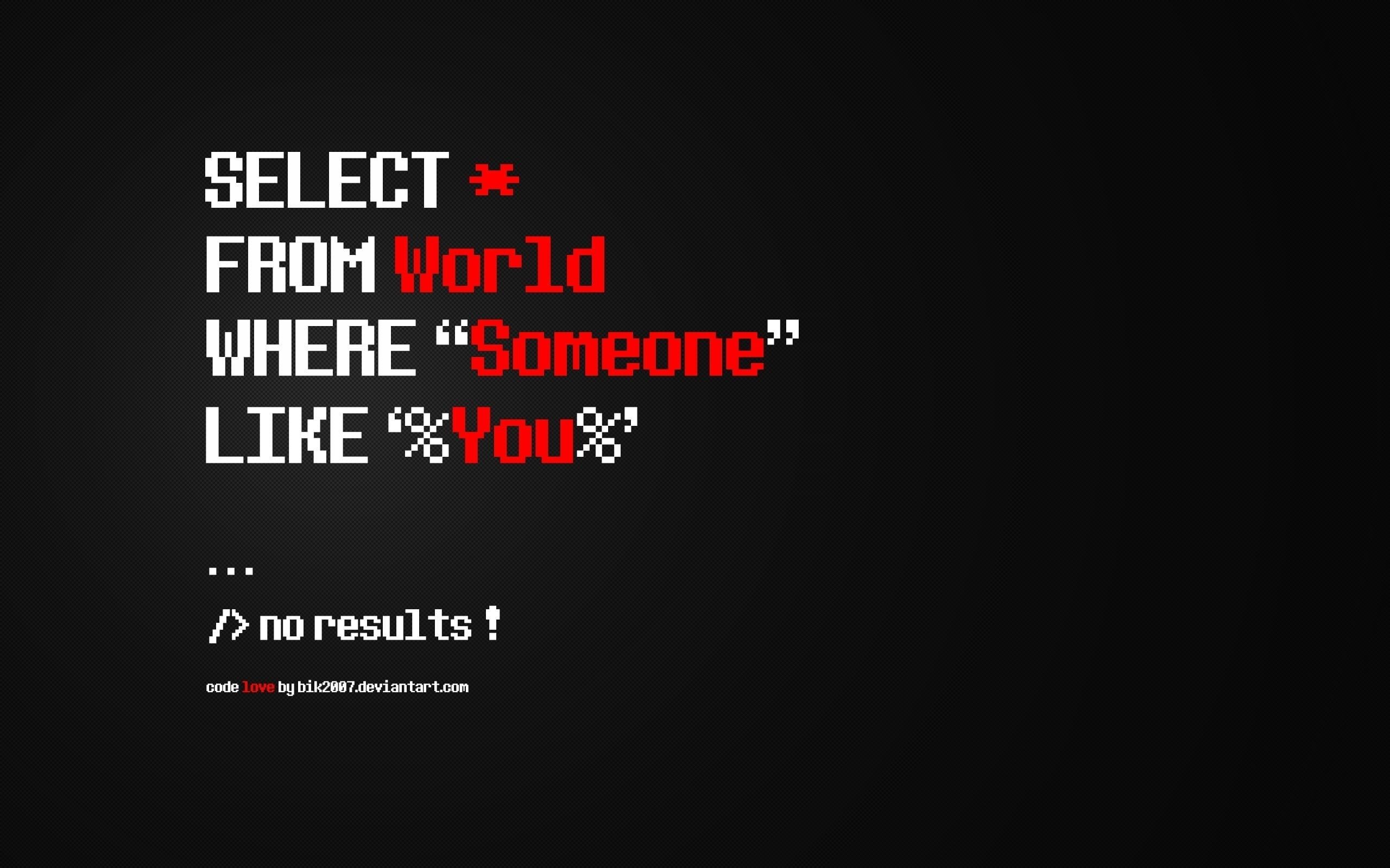 2560x1600 HD wallpaper: black background with text overlay, red and white text overlay with black background