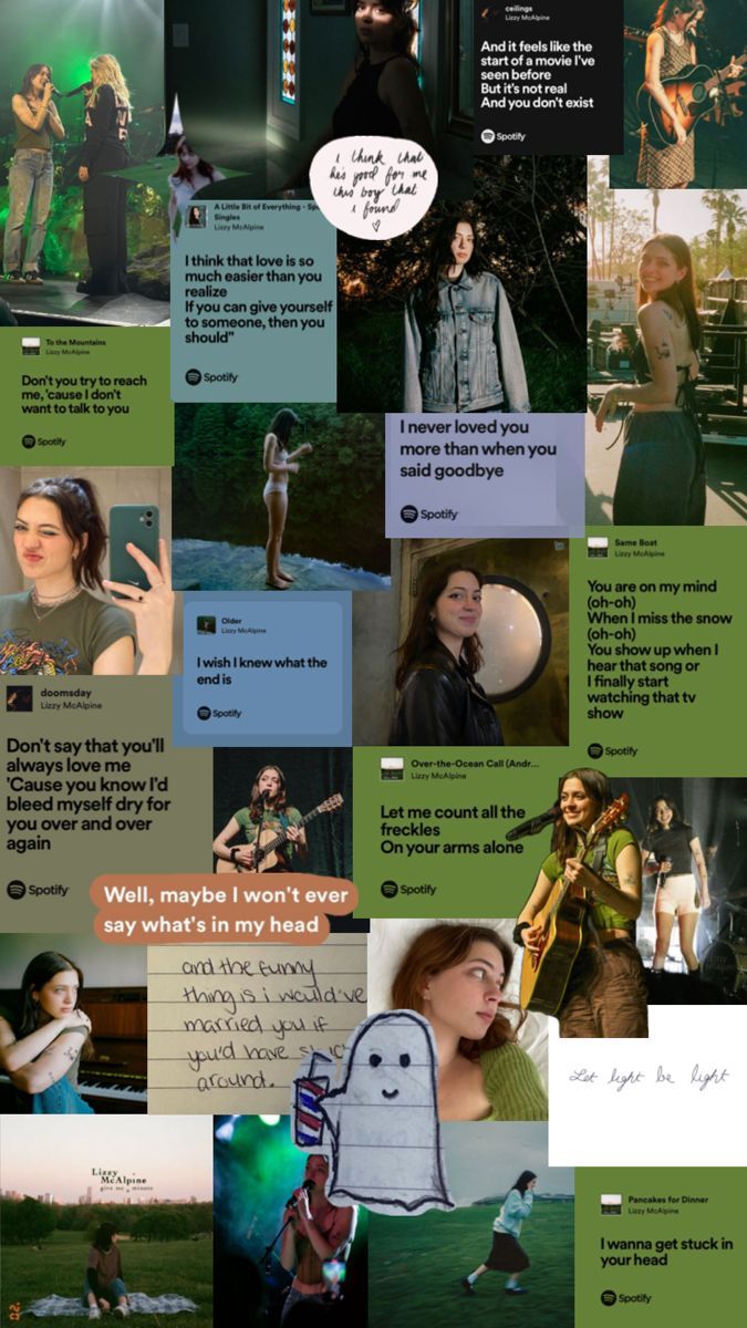 675x1200 give me a minute, green aesthetic, five seconds flat, older, albums, ceilings, all my ghosts
