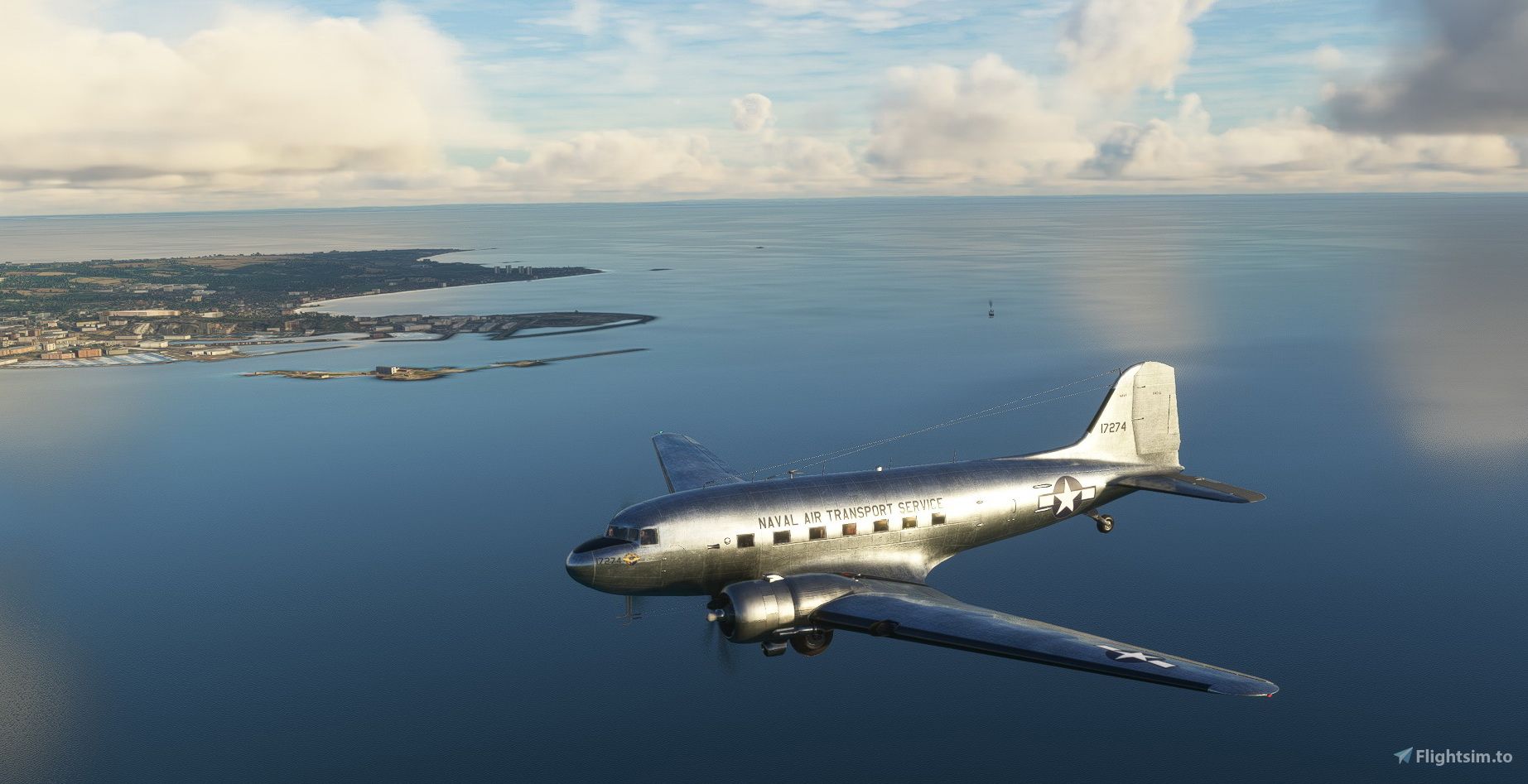 1845x947 Douglas DC 3 C 47 US Navy NATS Liveries For MSFS
