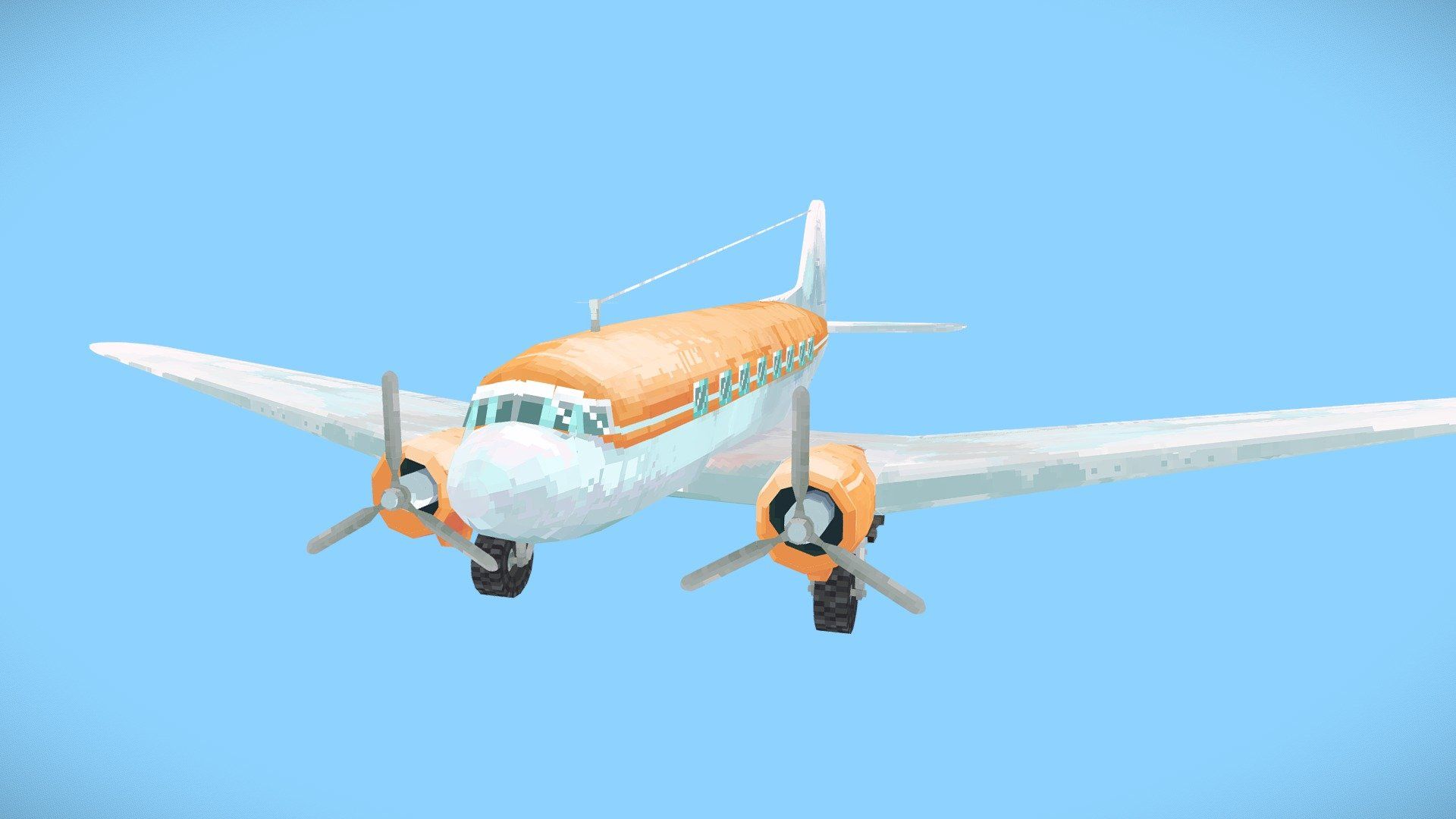 1920x1080 Douglas DC 3 model by ultimatech [90f7265]