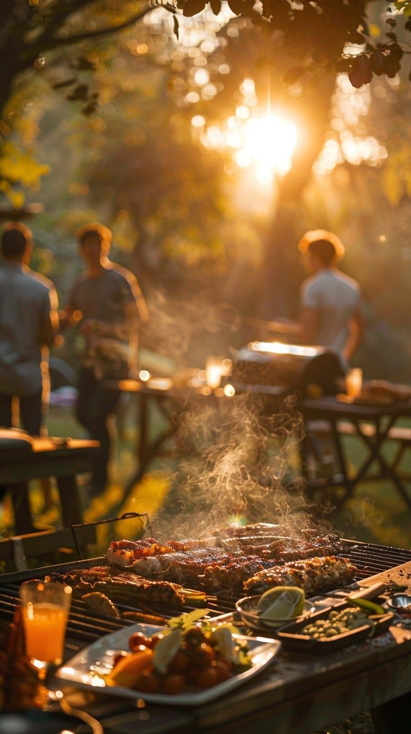 816x1456 Free Summer Barbecue Party Image, Barbecue, Garden