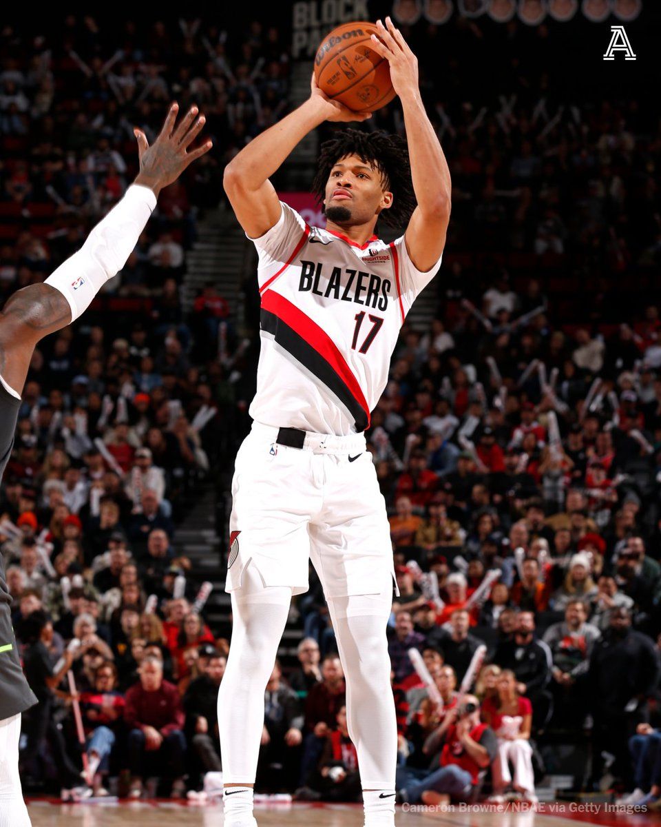 960x1200 Shaedon Sharpe Drops A Career High 33 Points, Leading The Blazers To Back To Back Wins Over The Timberwolves
