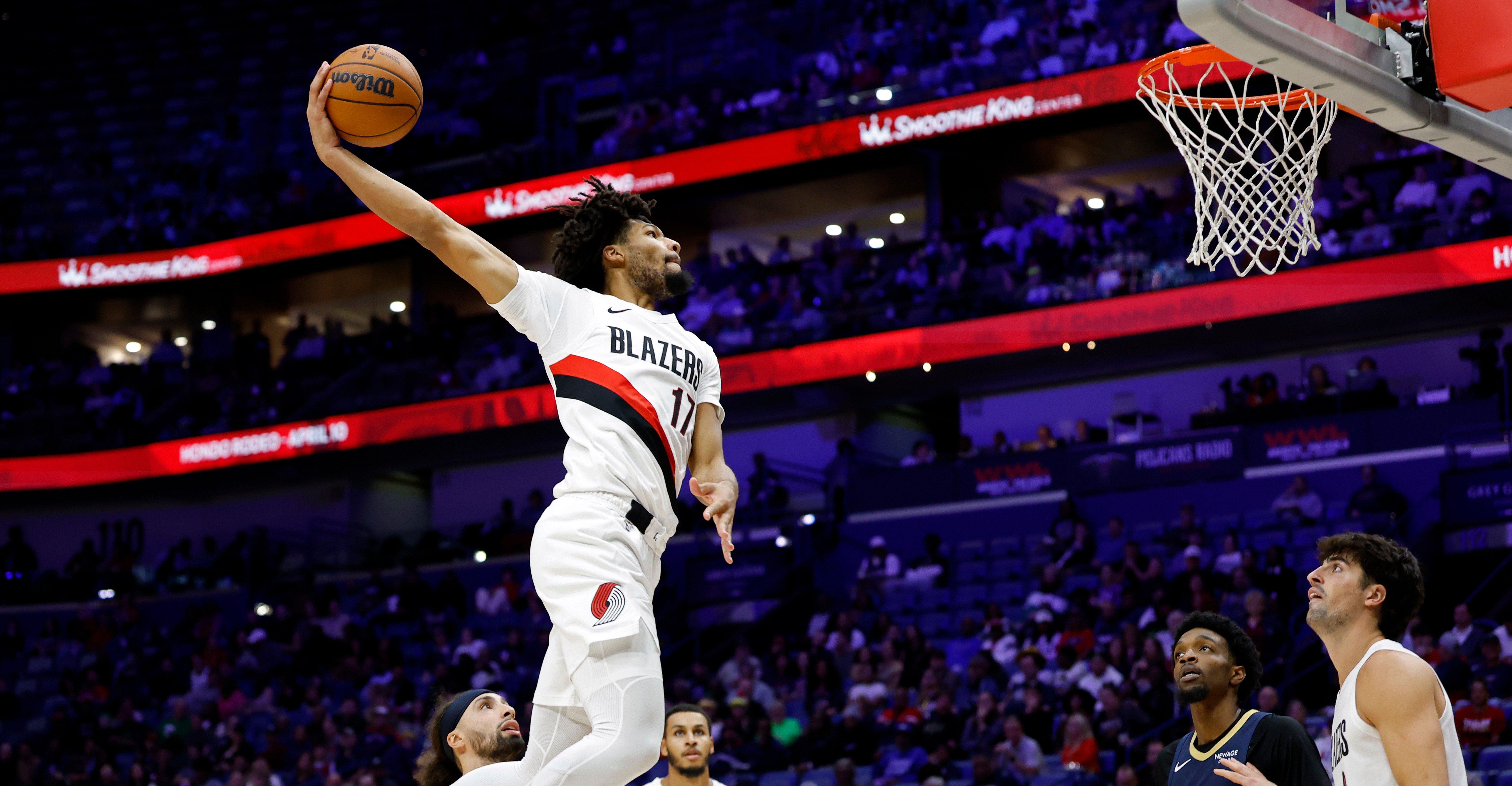 6000x3120 Portland Trail Blazers' Shaedon Sharpe is Ascending. Blazer's Edge