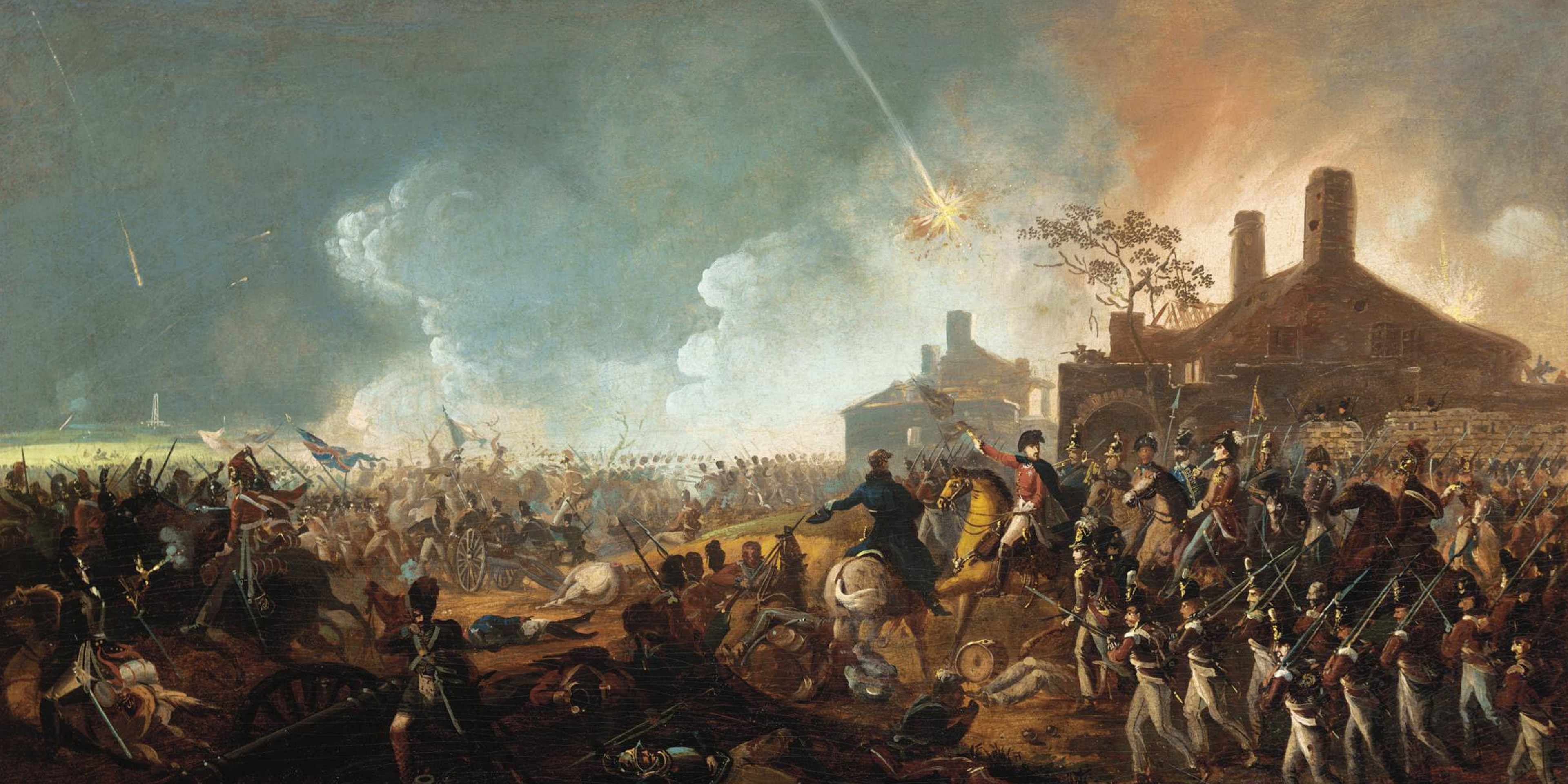 3840x1920 Battle of Waterloo: Napoleon & Duke of Wellington