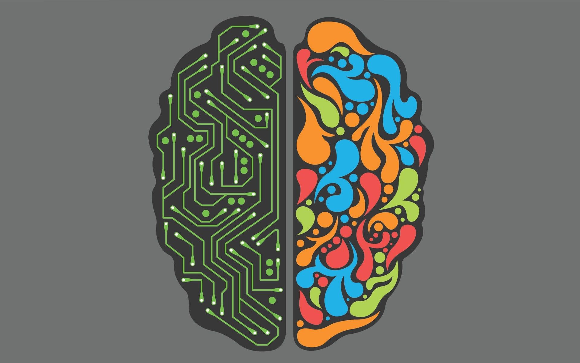 1920x1200 Download Brain Shaped Electronic Circuit Wallpaper