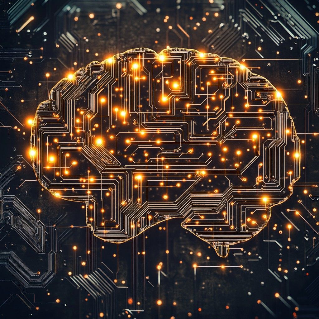 1024x1024 Free AI Brain Circuitry Image, Brain, Circuit
