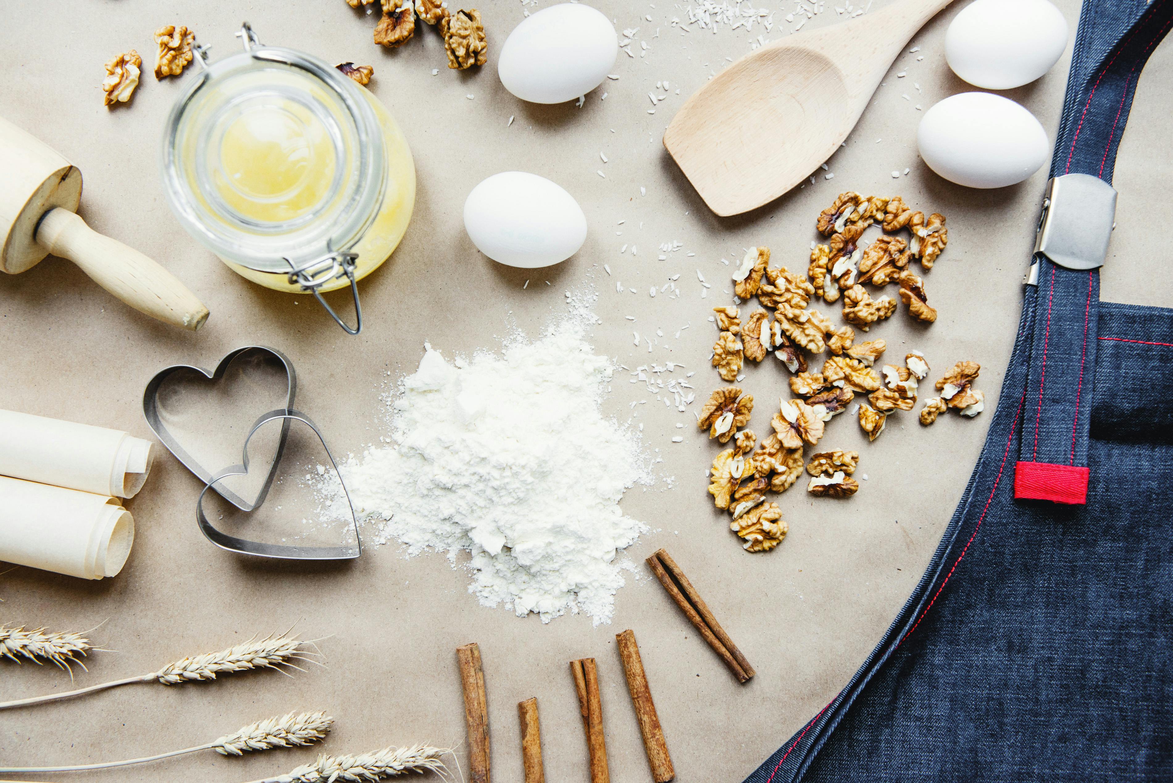 3800x2537 Composition of Baking Ingredients · Free
