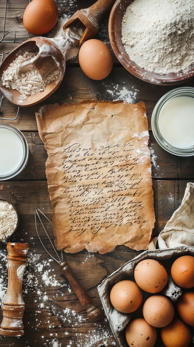 816x1456 Free Vintage Baking Recipe Image, Recipe, Book