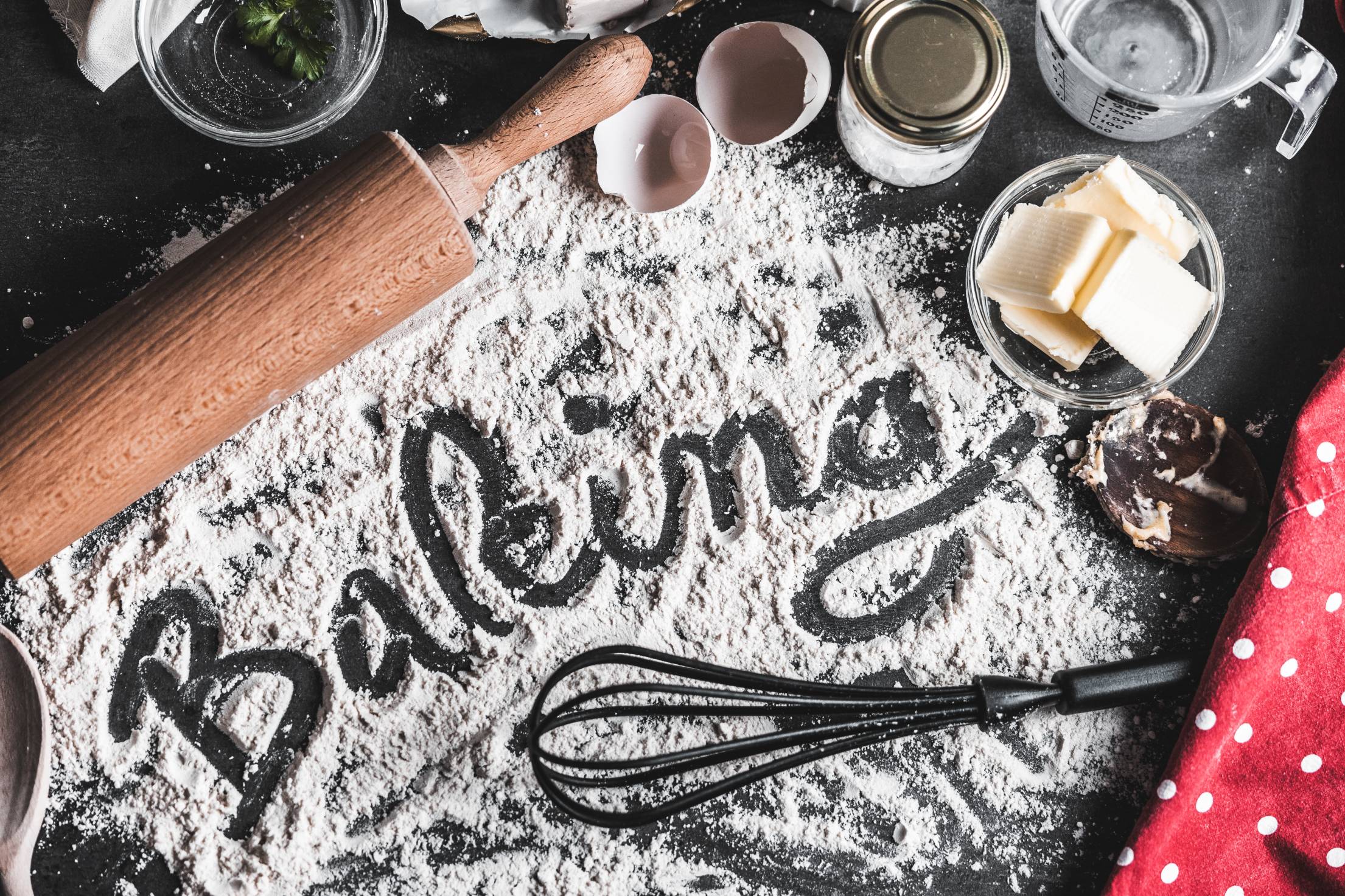 2210x1473 Baking Food Lettering Free Photo