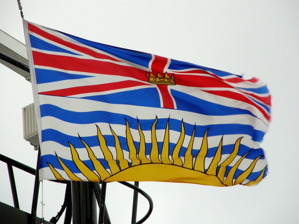 1024x768 Flag of British Columbia. The flag of British Columbia flyi