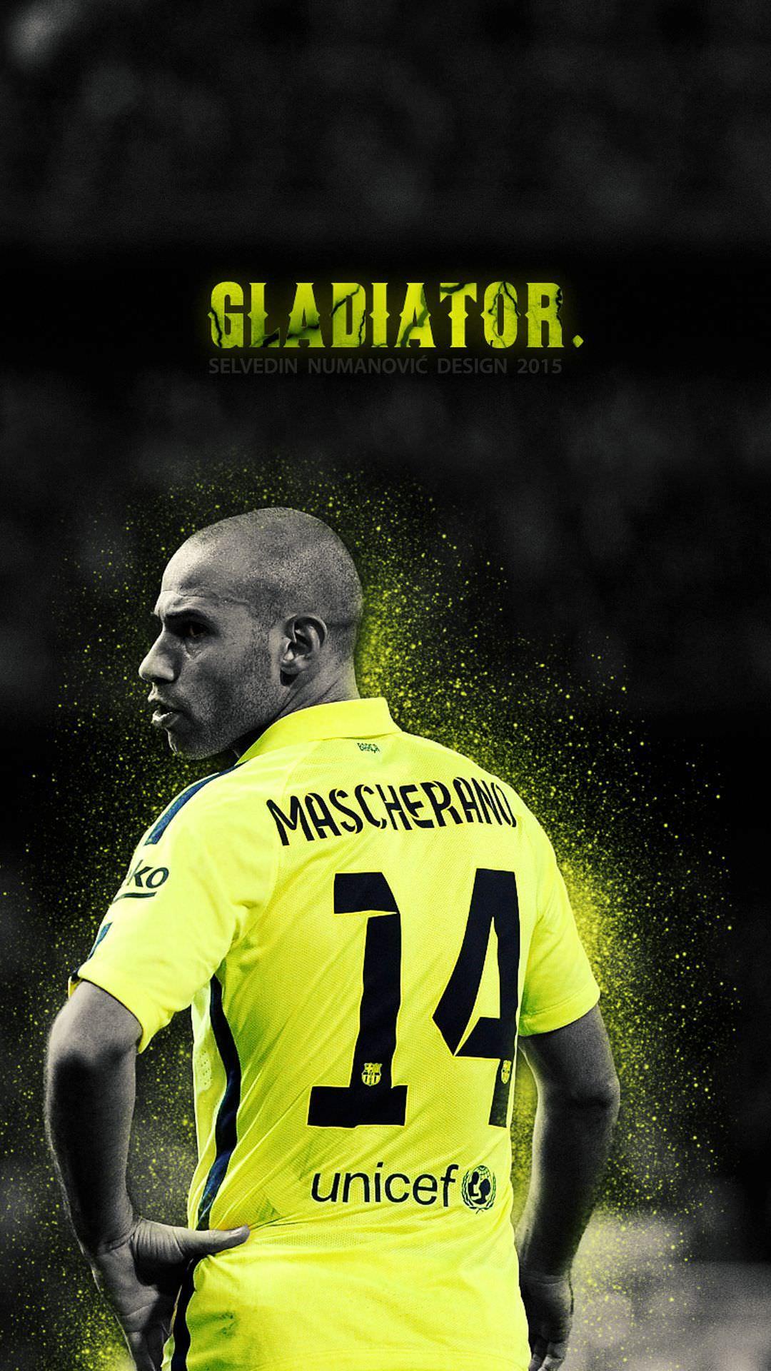 1080x1920 Javier Mascherano Wallpaper