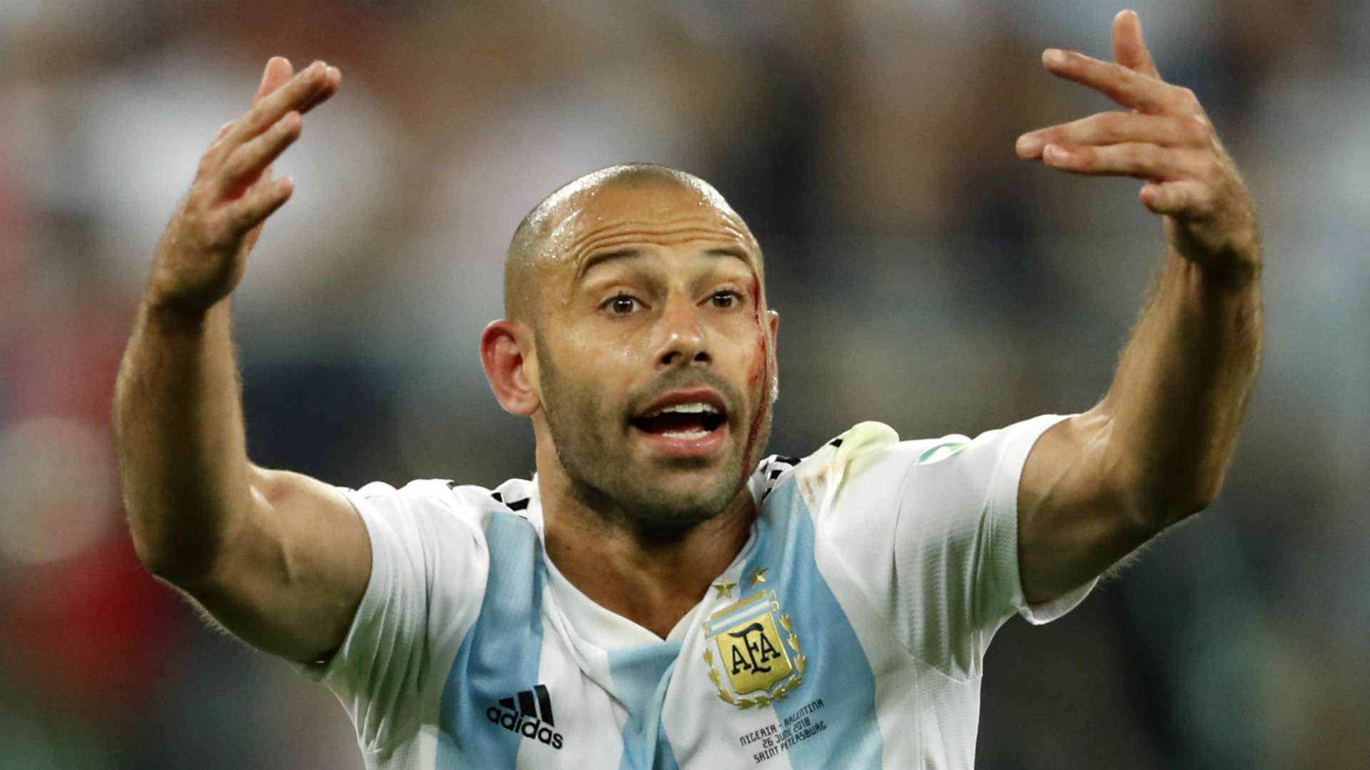 1920x1080 World Cup 2018: Javier Mascherano's sad demise in Russia for Argentina. Goal.com US