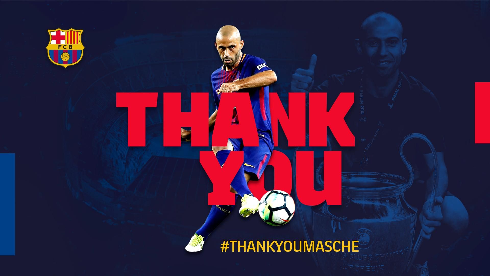 1920x1080 Barça to hold an institutional farewell ceremony for Javier Mascherano