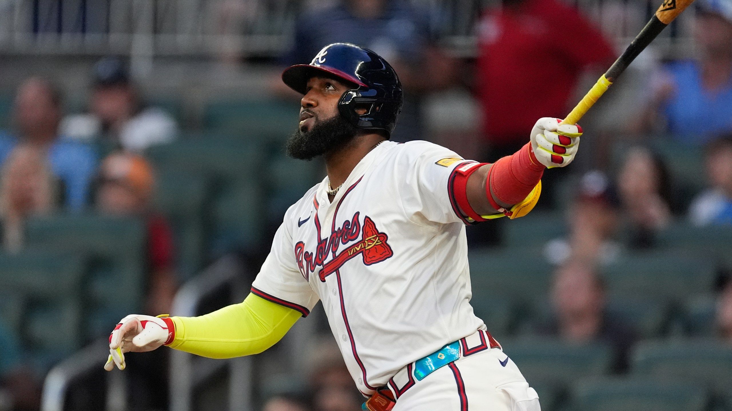 2560x1440 Big Bear' on the prowl. Braves' Marcell Ozuna heading for another big year