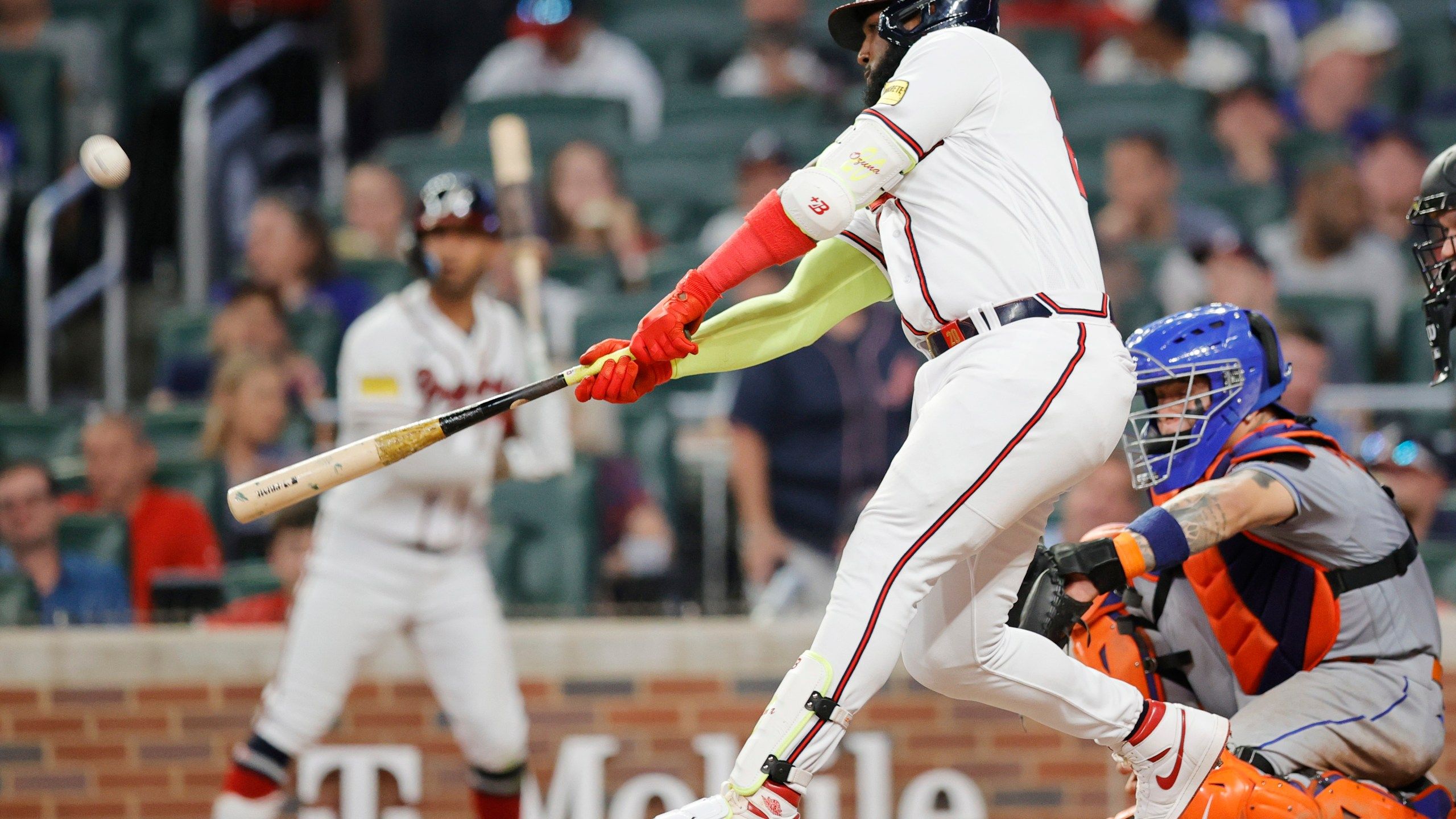 2560x1440 Rosario, Ozuna Go Deep As Major League Leading Braves Snap 2 Game Skid With 3 2 Victory Over Mets