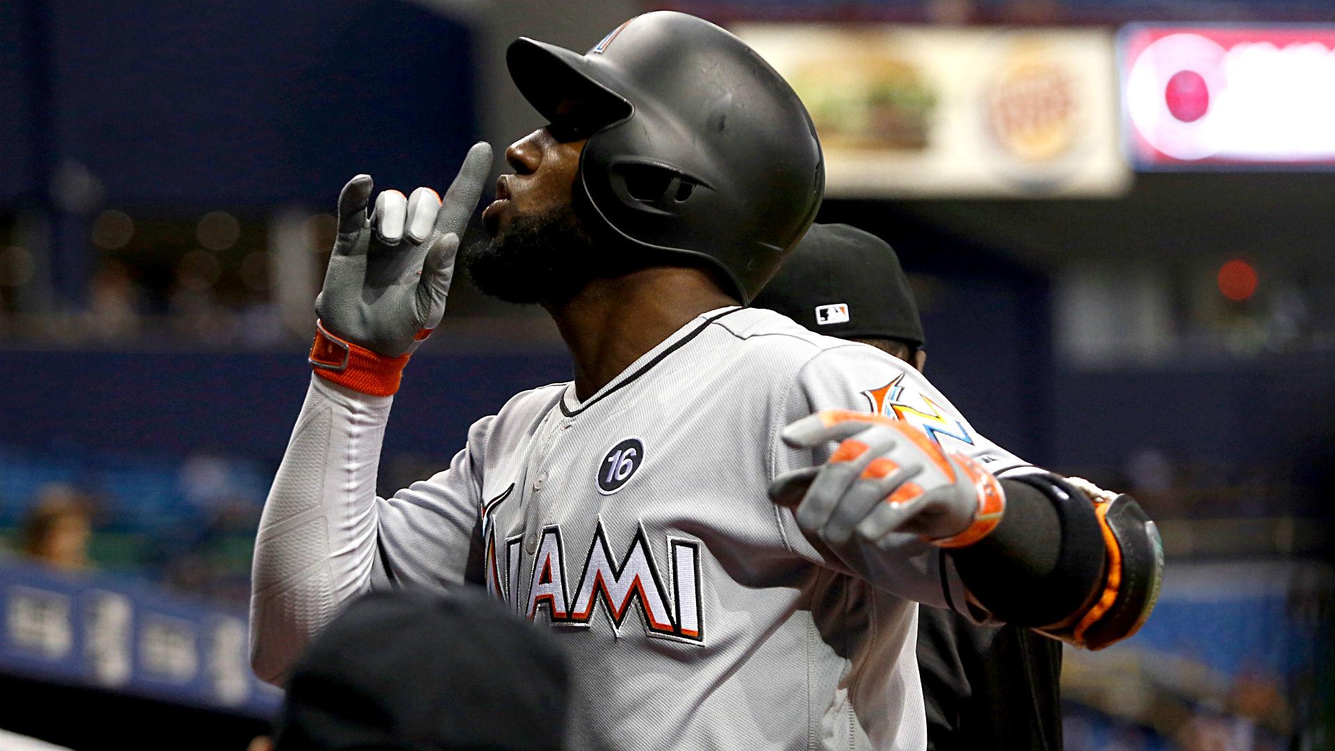1920x1080 Marcell Ozuna powering way into improbable position as Marlins keeper