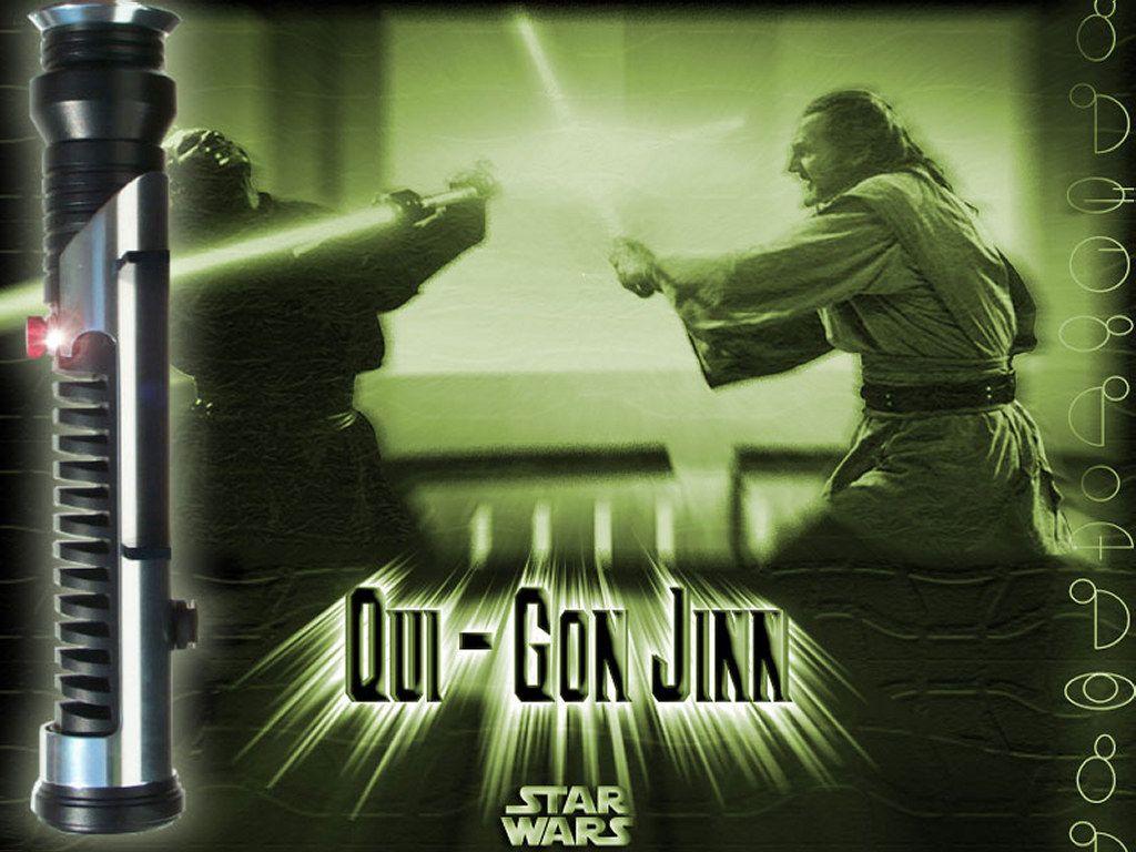 1024x768 My Free Wallpaper Wars Wallpaper : Qui Gon Jinn