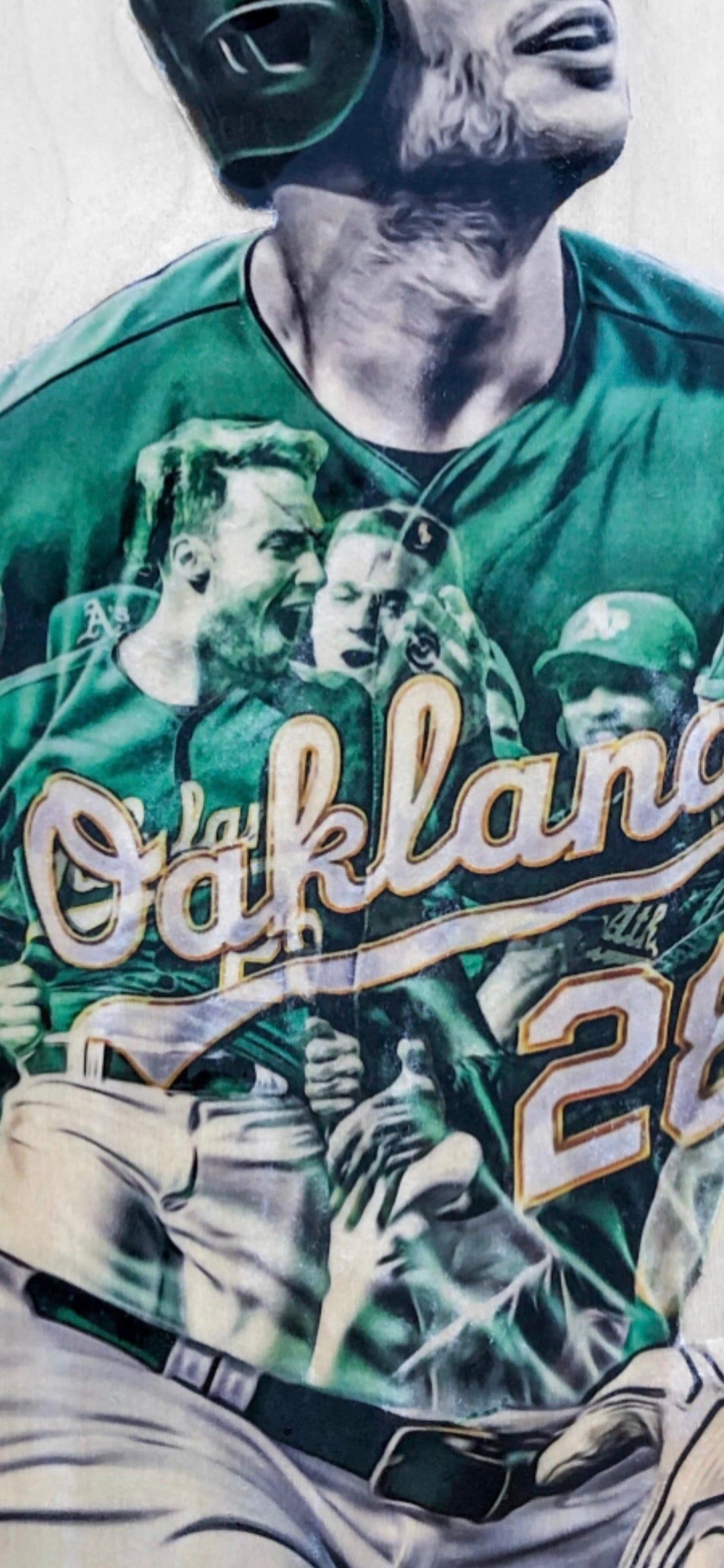 1125x2436 Olson (Matt Olson) Oakland Athletics Licensed MLB Print