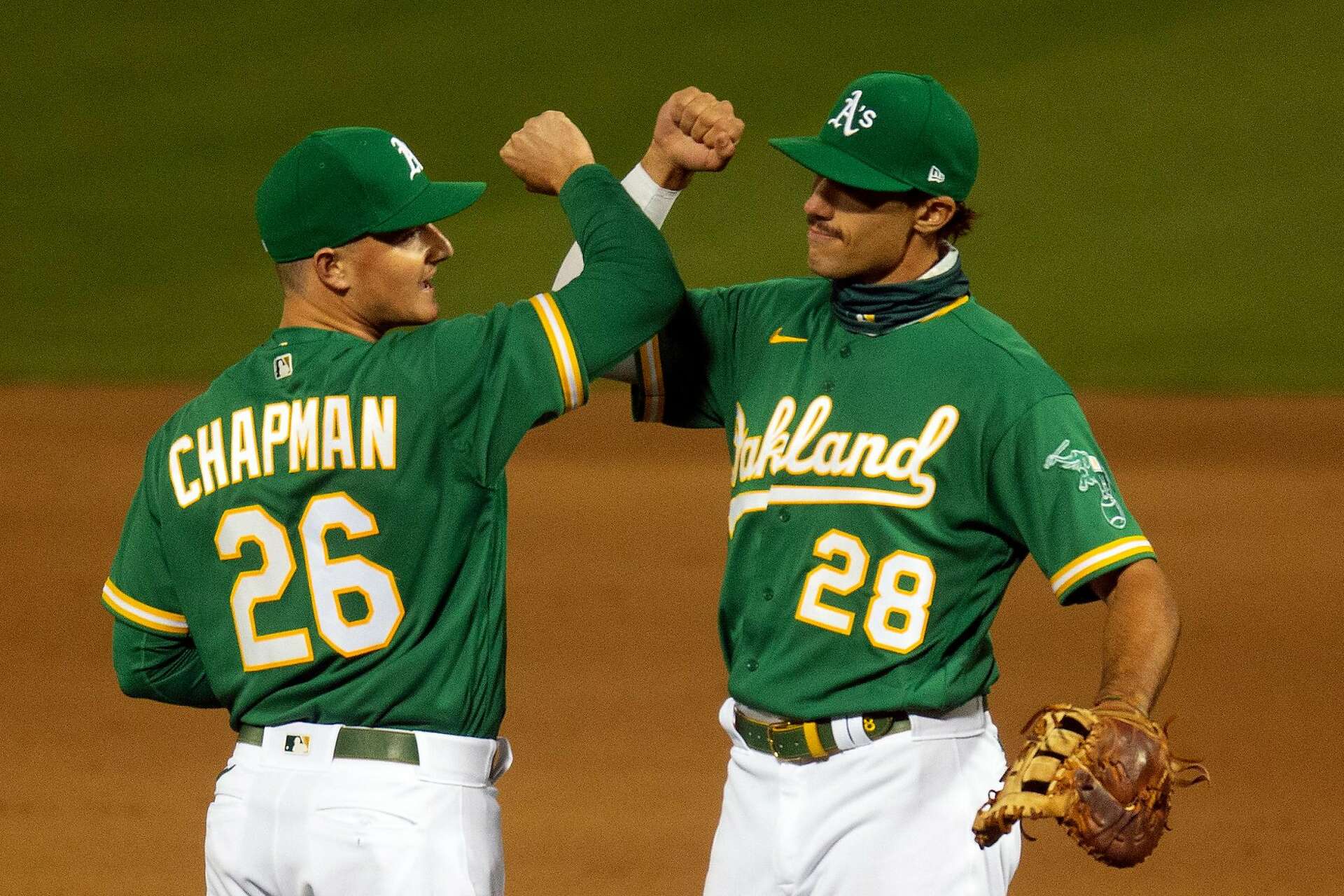 1920x1280 A's Matt Olson debuts mustache, hits three HRs in two games: 'I didn't do it to look good'