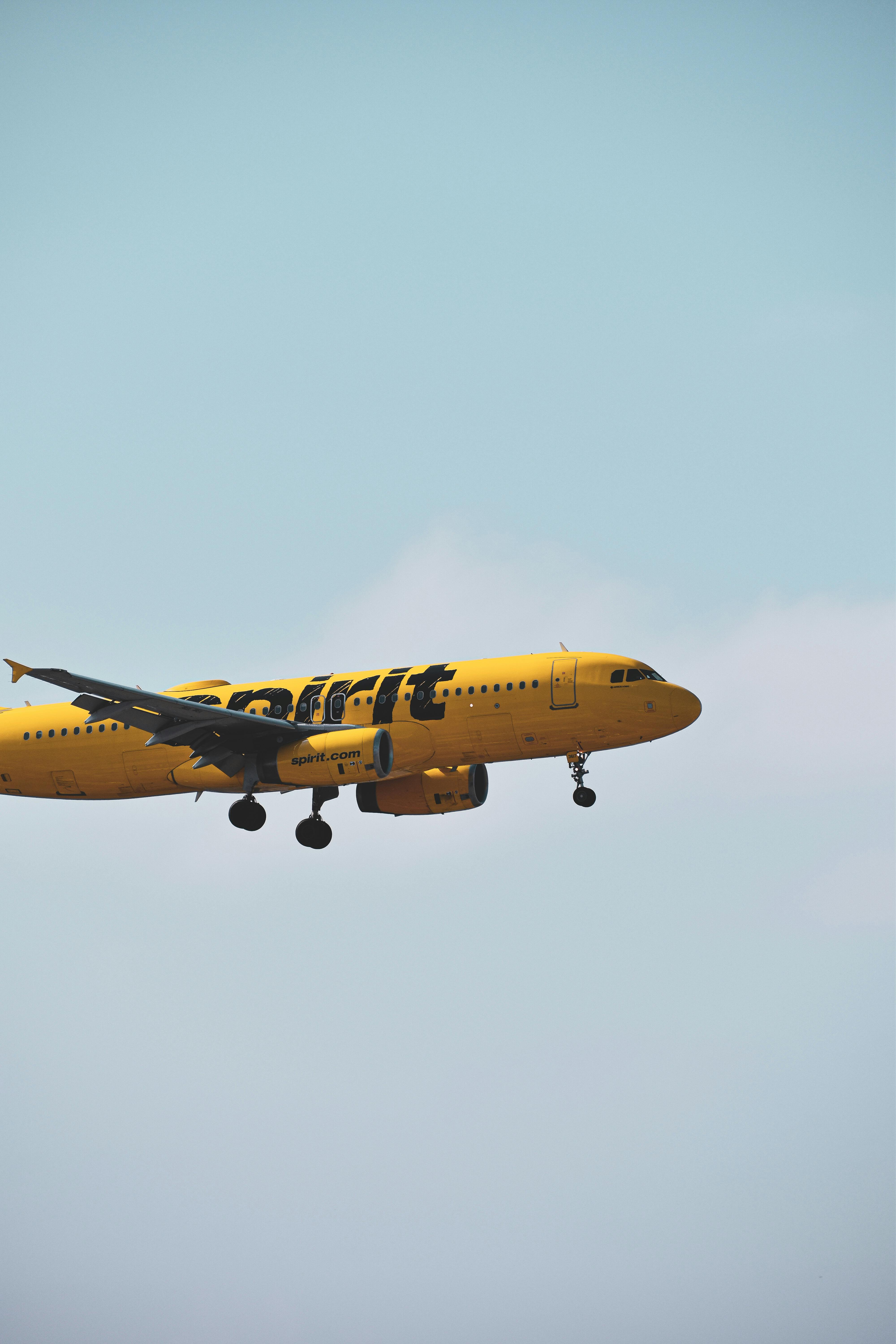 4000x6000 Spirit Airlines in Flight · Free