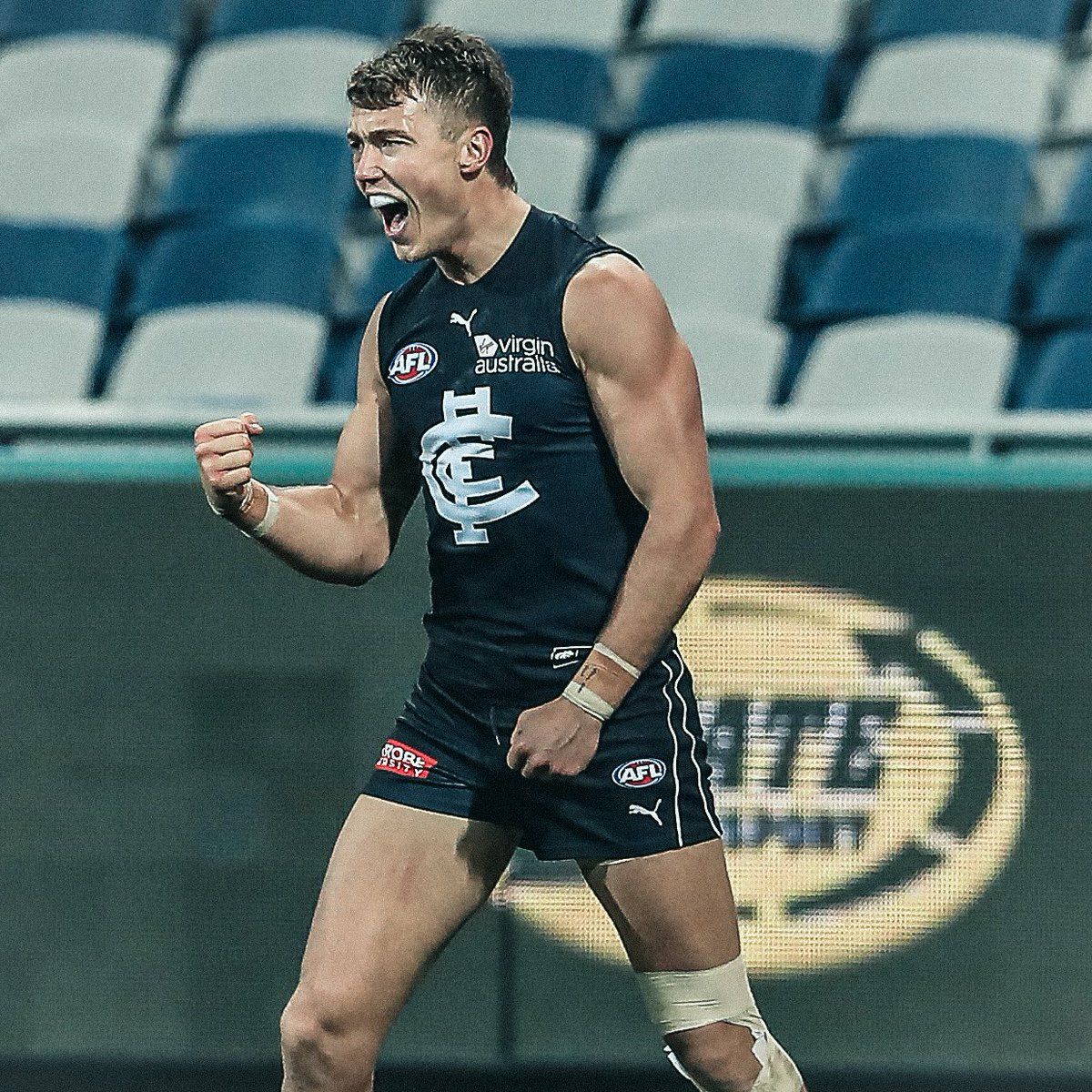 1200x1200 Patrick Cripps: • 17 contested possessions (+7 on next best) • Game High 12 clearances (+7 on next best) • 2 goals • 7 score involvements (Tied 2nd most) • 5 tackles (Tied 2nd most) • 17 pressure acts • 3 marks • 75% efficiency #BoundByBlue @patrickcripps