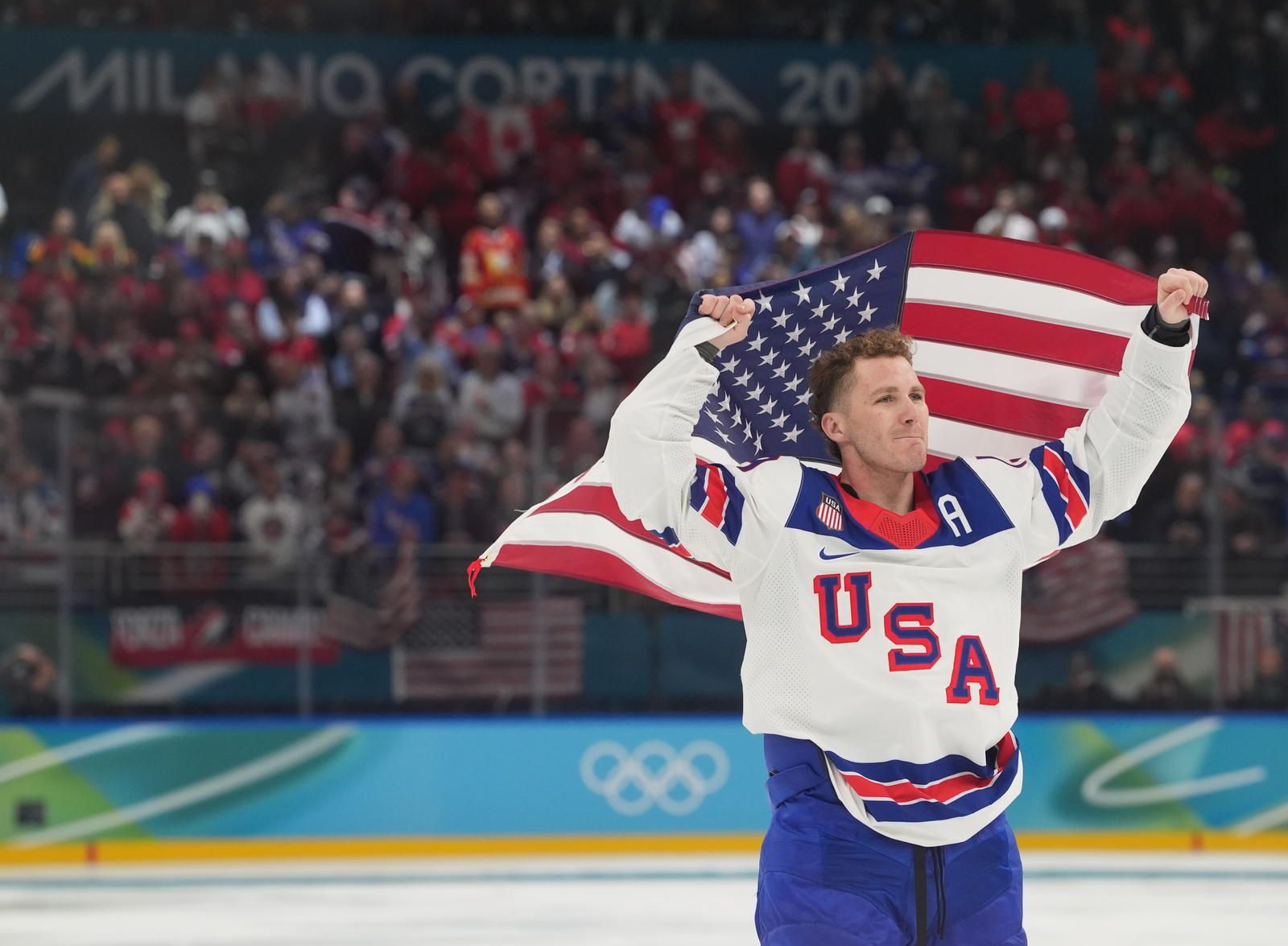1600x1175 Matthew Tkachuk, Team USA Defeat Canada To Claim First Olympic Gold Medal Since 1980
