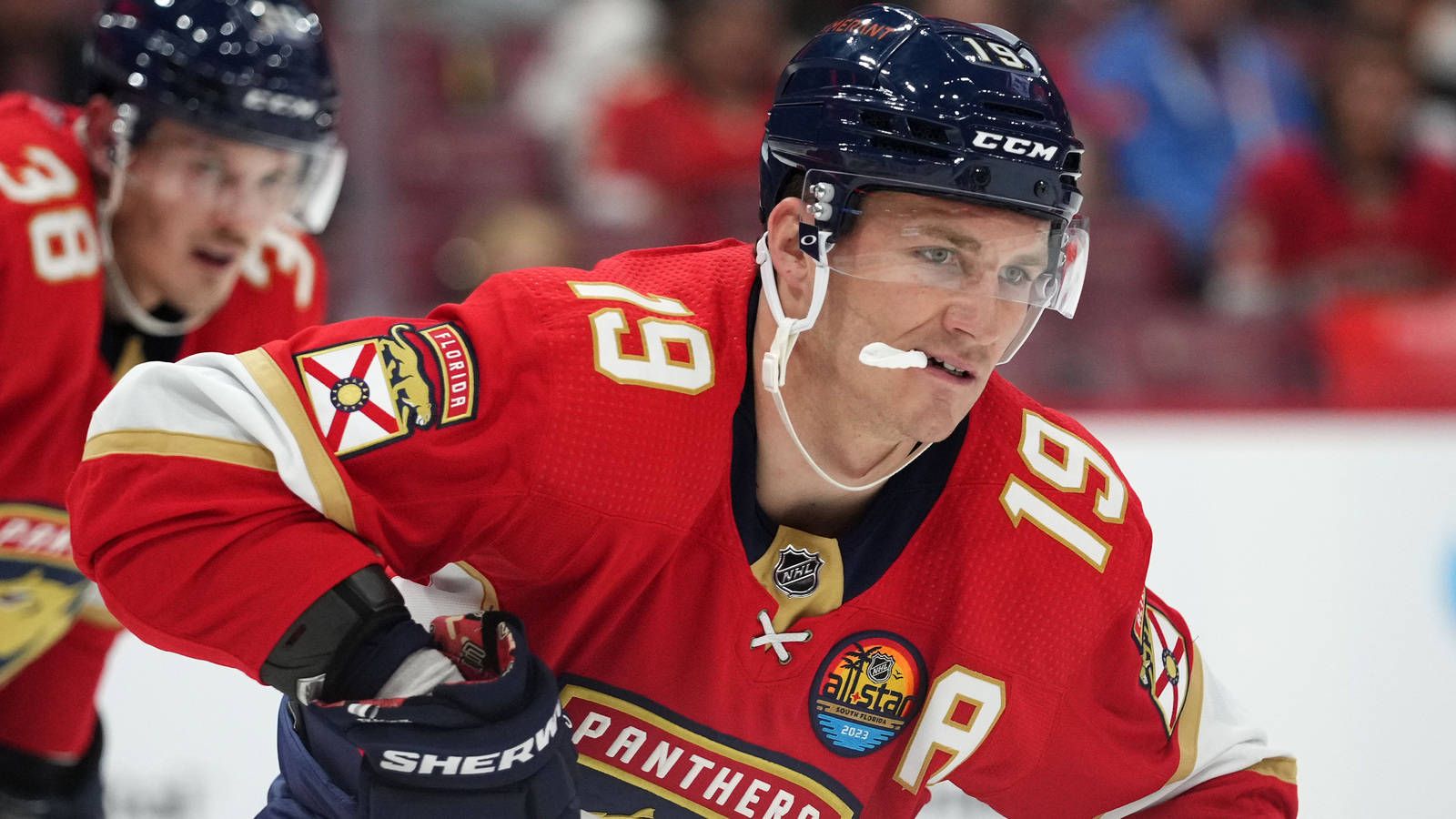 1600x900 Download Ice Hockey Athlete Matthew Tkachuk Florida Red Panthers Wallpaper