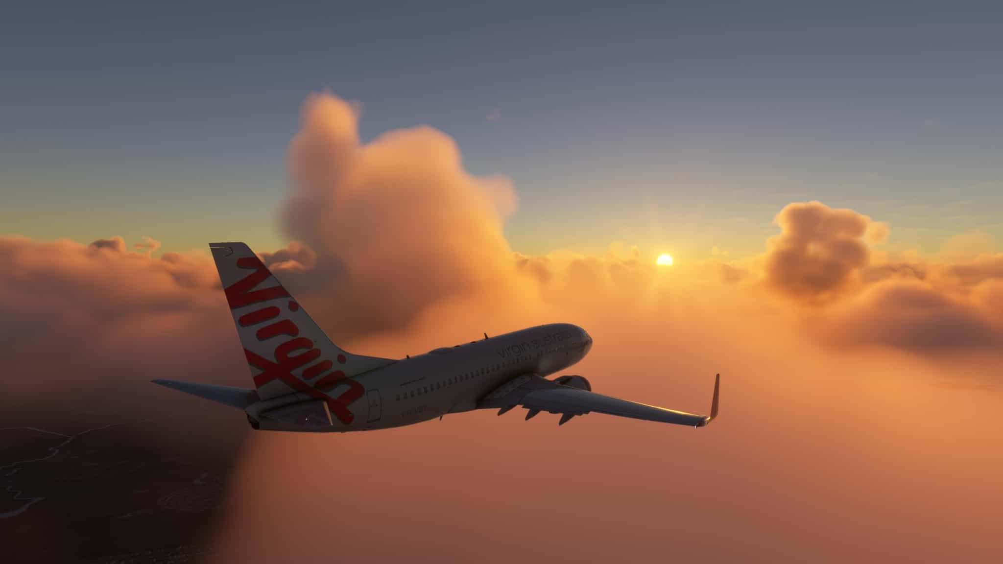 2048x1152 Virgin Australia VH VBY [4K Livery] PMDG737 700