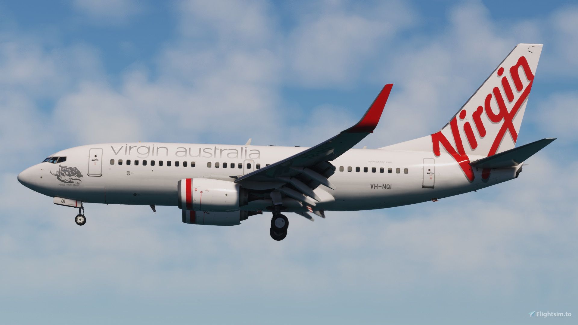 1920x1080 Virgin Australia (VH NQI) 737 700 Liveries For MSFS