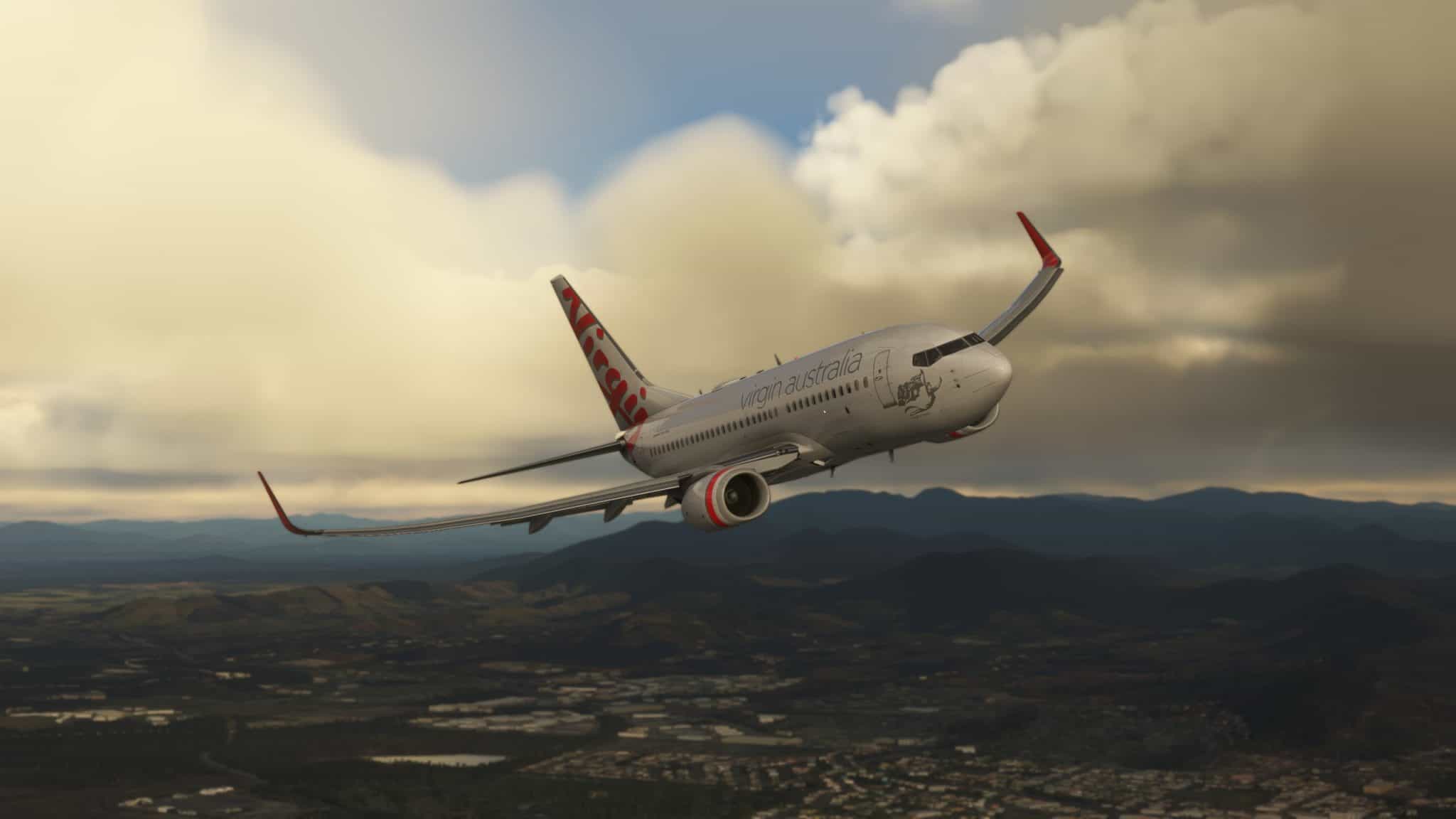 2048x1152 Virgin Australia VH VBY [4K Livery] PMDG737 700
