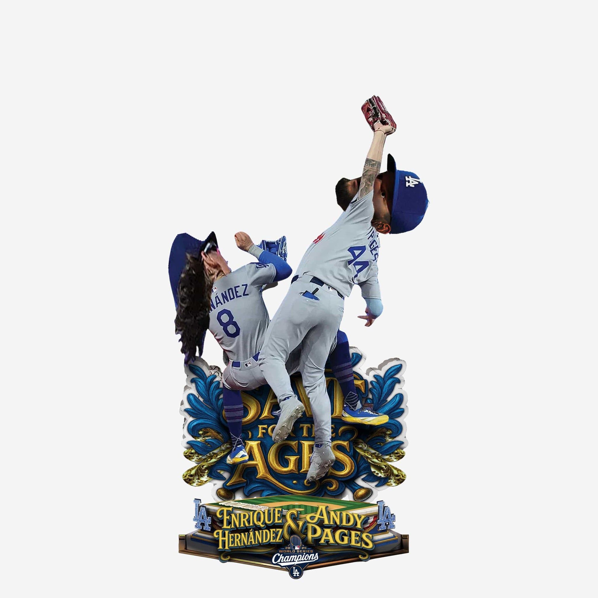 2048x2048 Andy Pages Catch Over Kiké Hernandez Bobblehead in the Works: Shop Los Angeles Dodgers World Series Merchandise
