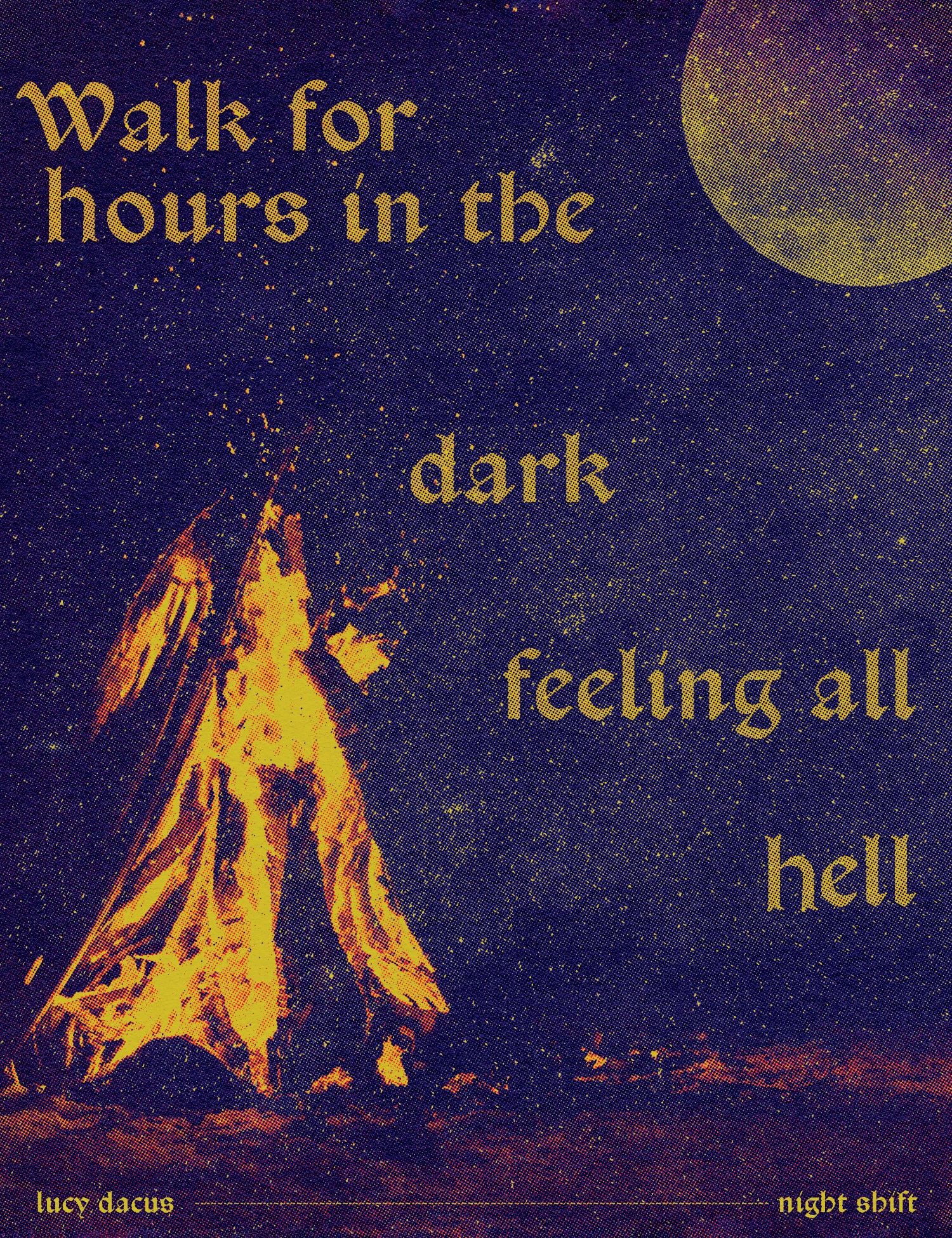 1500x1950 Lyric Print Download: Lucy Dacus Night Shift