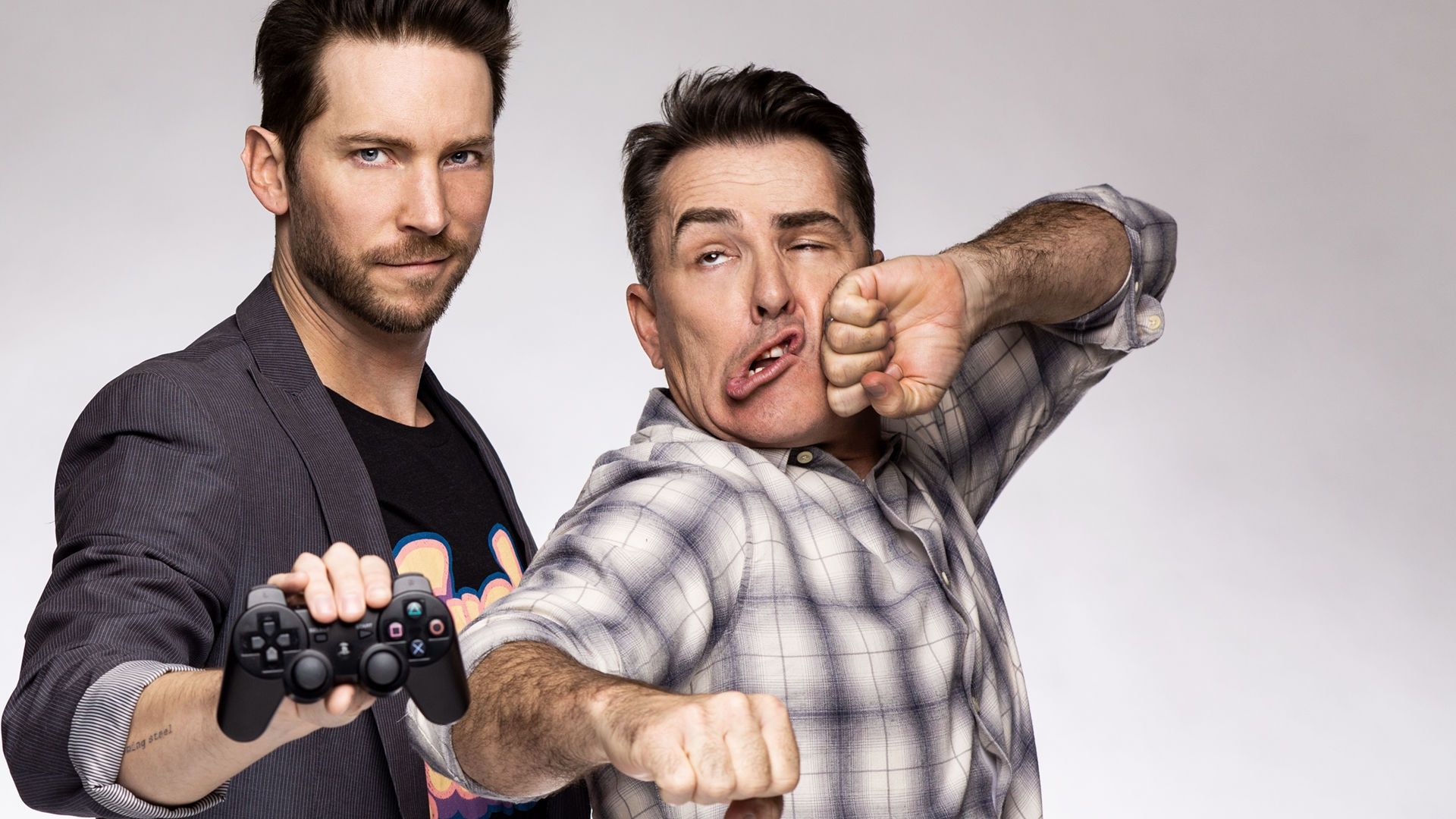 1920x1080 Nolan North and Troy Baker take 'convention circuit'-born Retro Replay to Rooster Teeth (Exclusive)