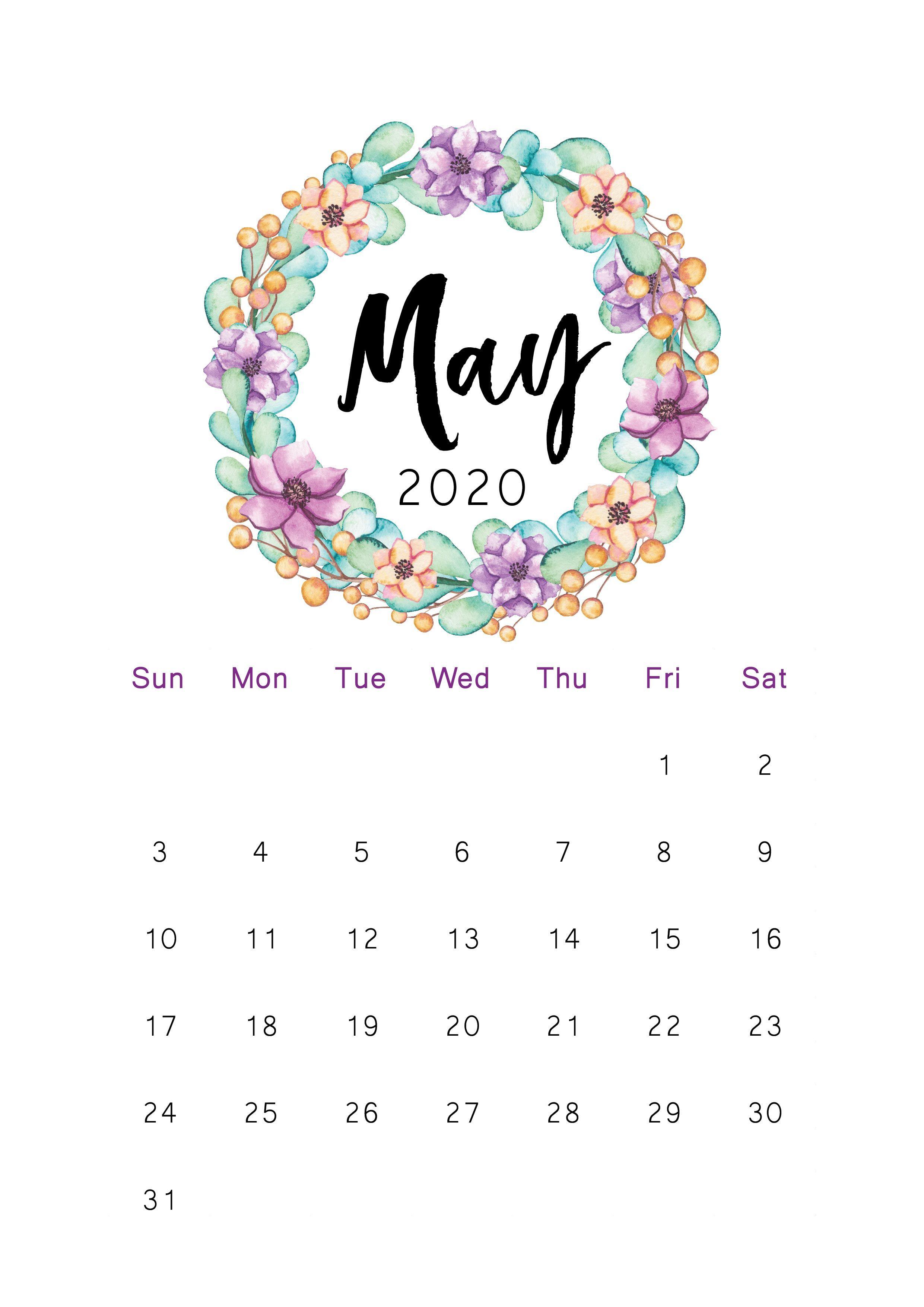 2481x3507 Tháng 5 năm 2020 Lịch có thể in.  Hình nền lịch, In lịch