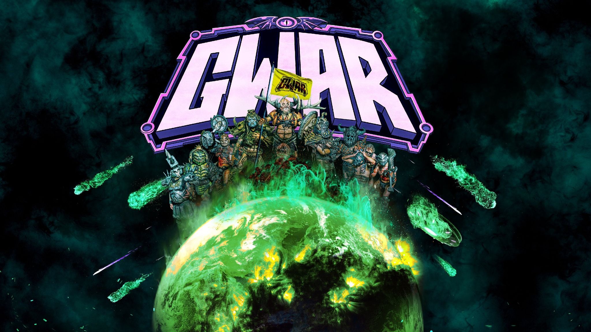 2048x1152 GWAR W/ Weedeater, X Cops, + Squid Pisser