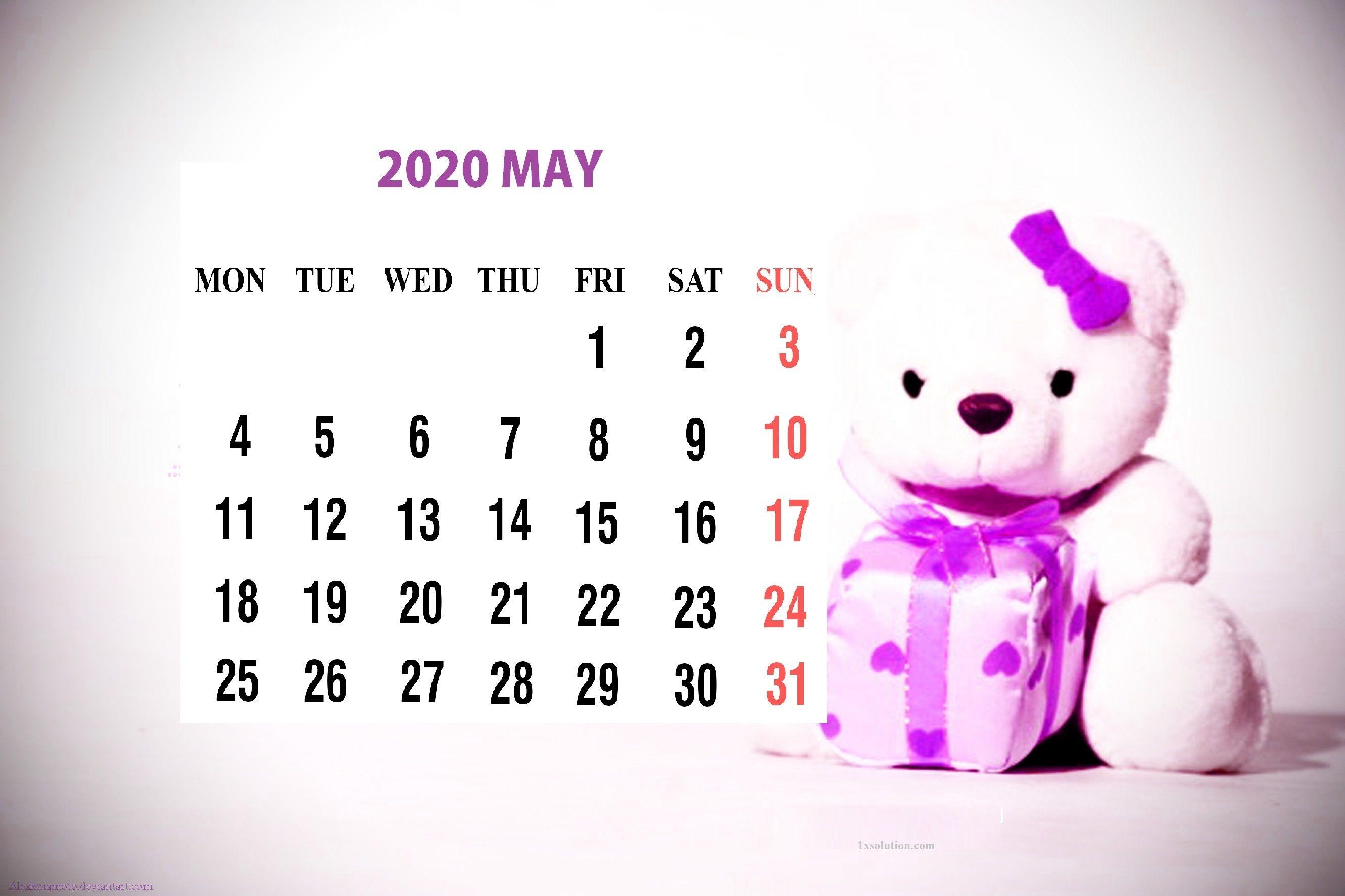 2662x1775 Lịch năm 2020 có thể in dễ thương cho lịch trình năm