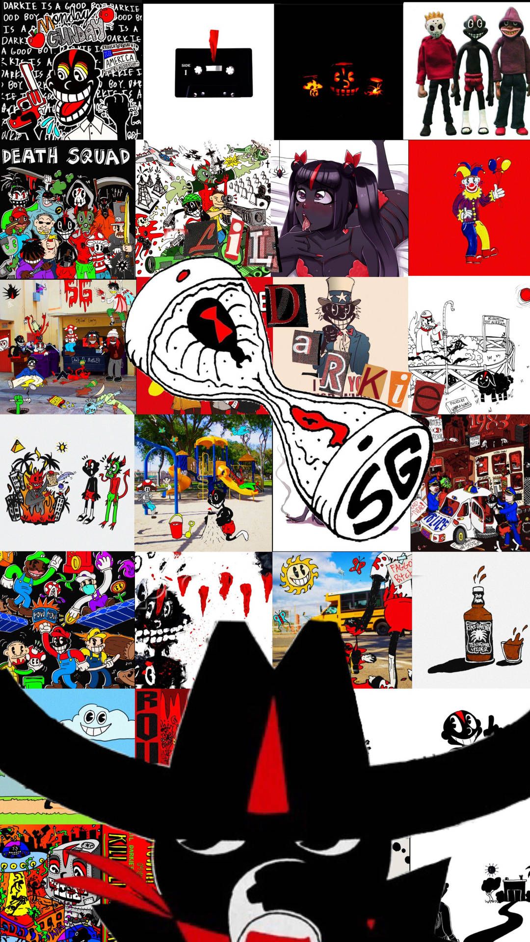 1080x1920 Download Lil Darkie Spider Gang Albums Compilation Wallpaper