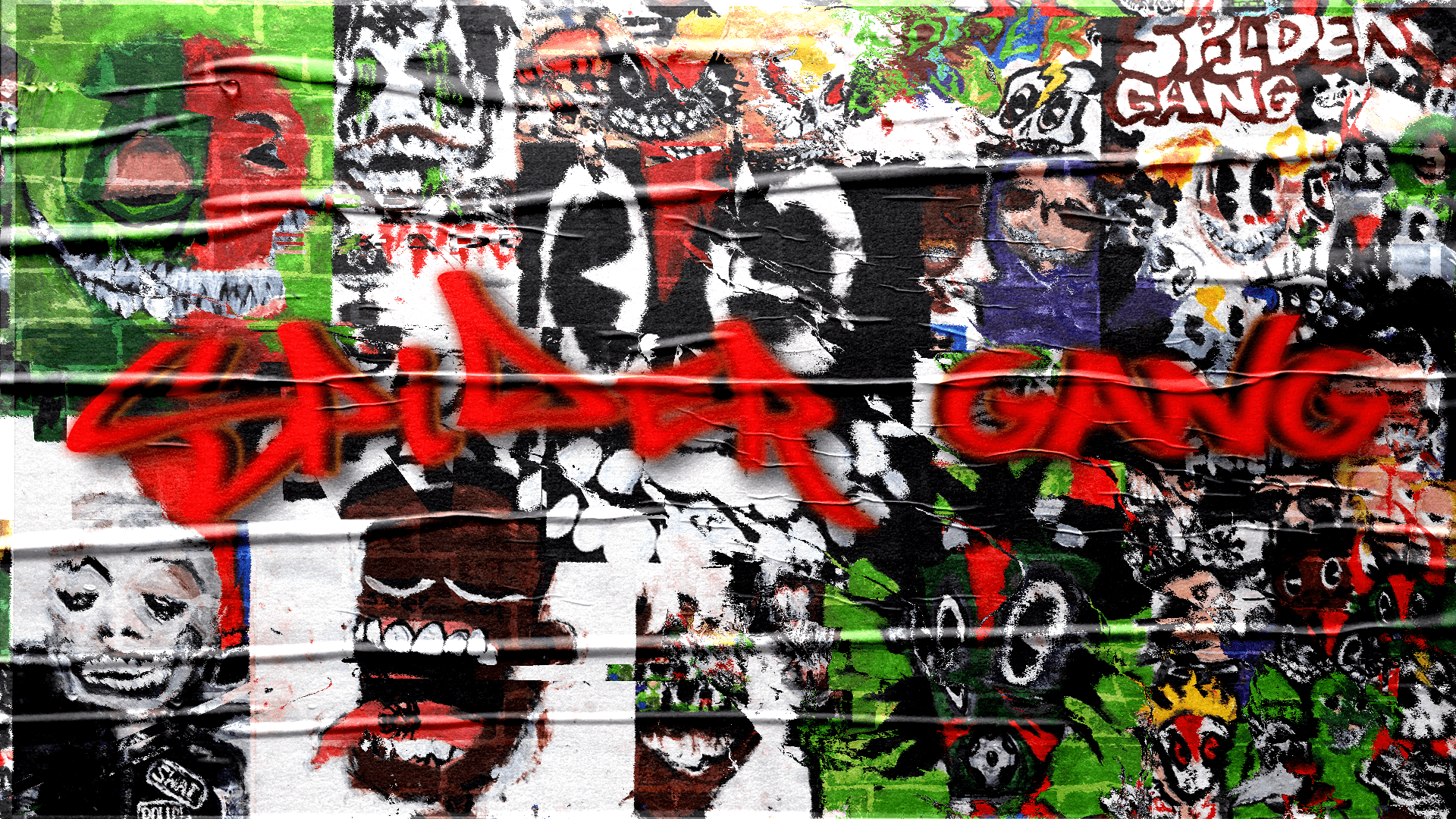 1920x1080 Spider Gang collage wallpaper